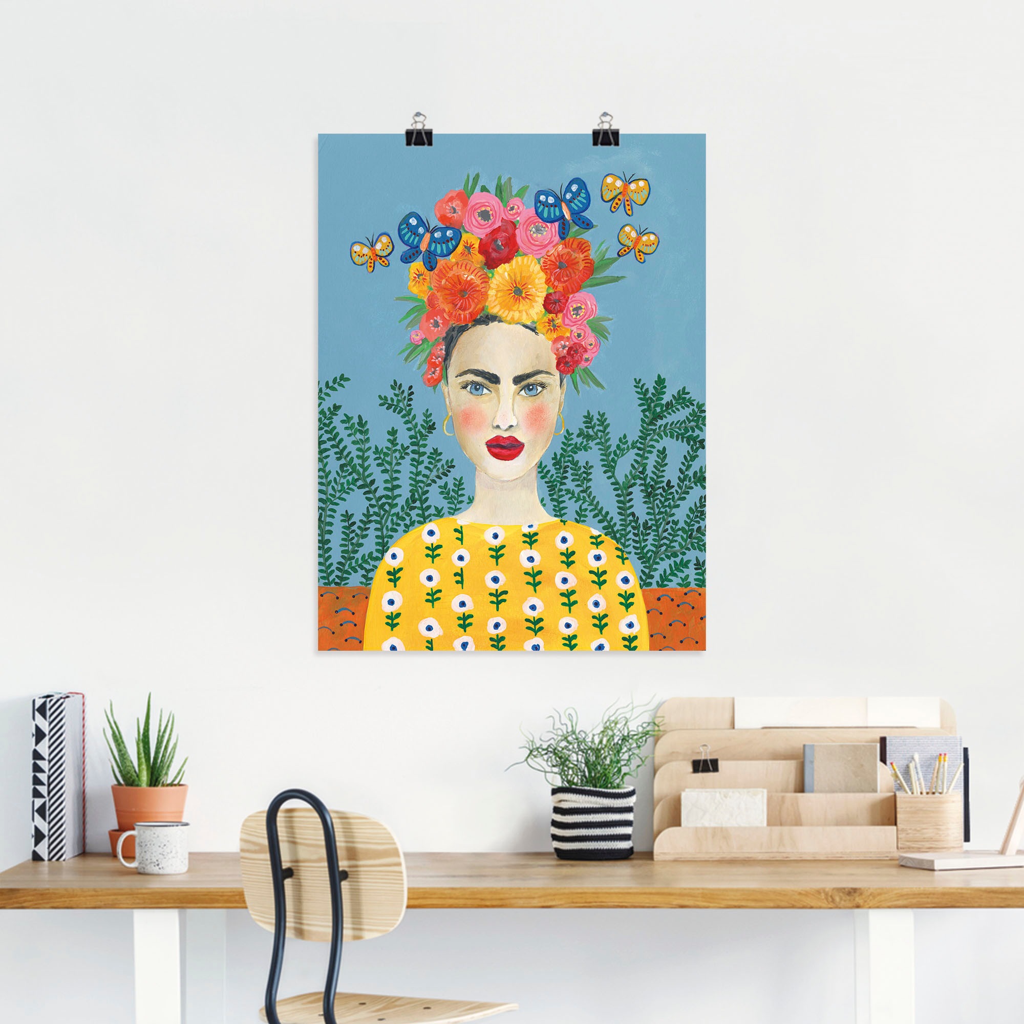 Artland Wandbild »Frida-Kopfschmuck I«, Bilder von Frauen, (1 St.), als Leinwandbild, Poster, Wandaufkleber in verschied. Größen