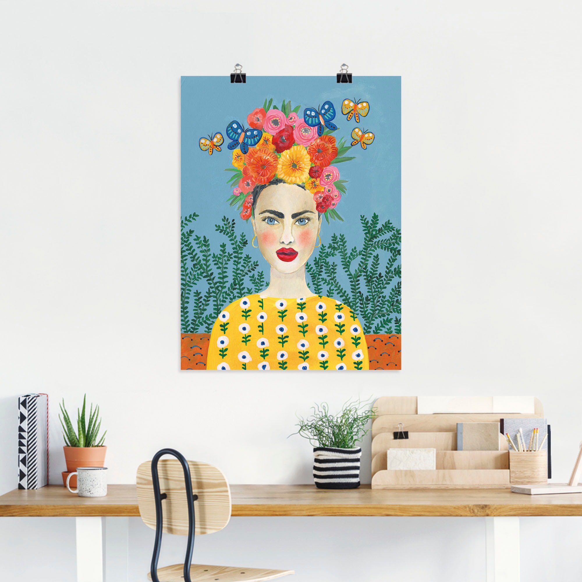 Artland Wandbild »Frida-Kopfschmuck I«, Bilder von Frauen, (1 St.), als Lei günstig online kaufen