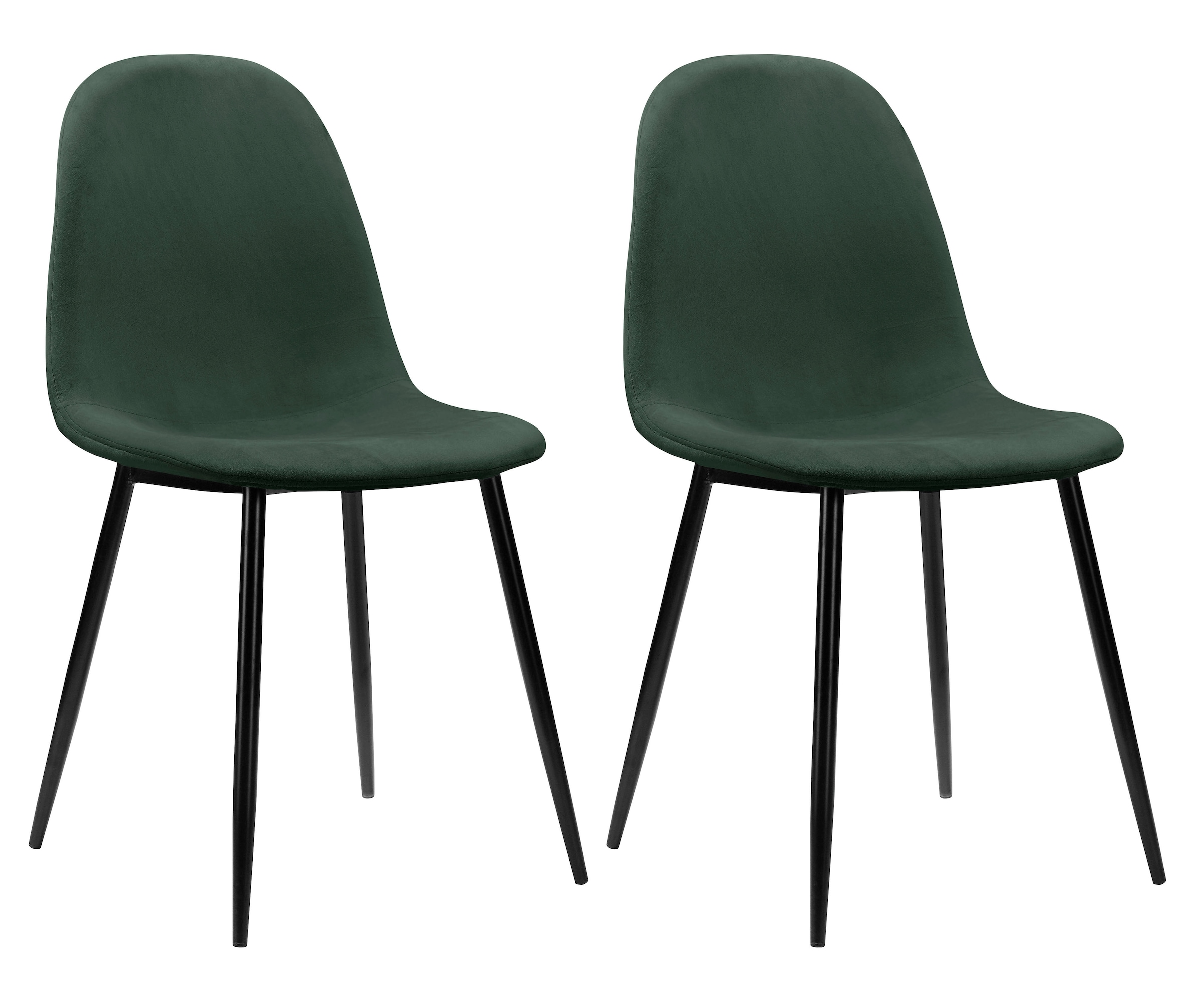 Leonique Esszimmerstuhl »Eadwine, TOPSELLER! Stuhl, Küchenstuhl, 4-Fuß Stuhl«, (Set), 4 St., Samtvelours, Polsterstuhl mit Metallgestell, im 1er. 2er und 4er Set erhältlich