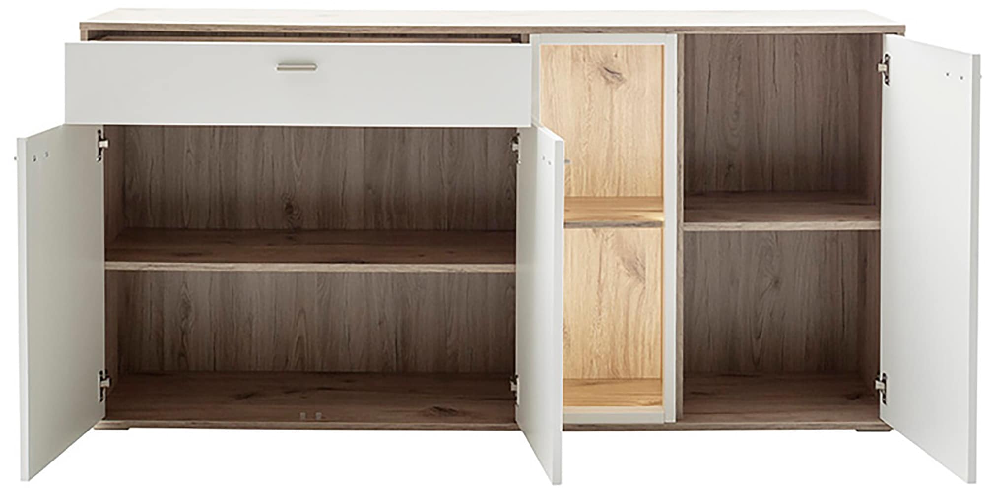 MCA furniture Sideboard »SANTERNO«, mit 3 Türen, 1 Schubkasten, gedämpft, 2 Fächer, Breite 168 cm