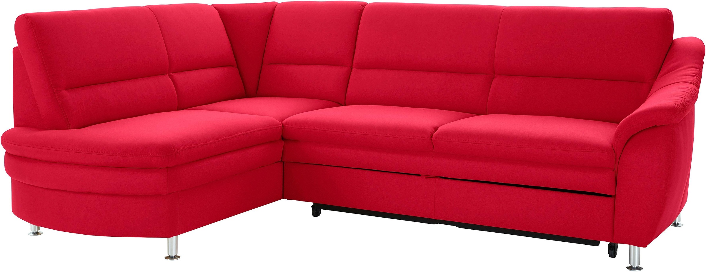 sit&more Ecksofa »Cardoso L-Form«, mit Federkern, wahlweise mit Bettfunktion und Schubkasten