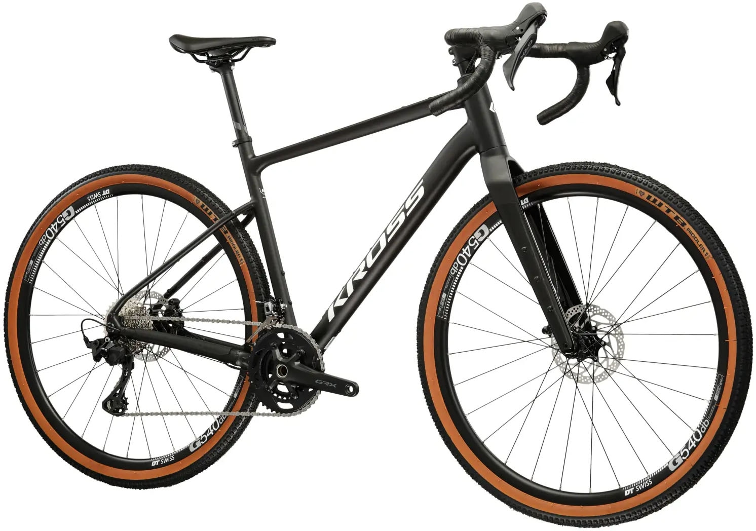Kross Gravelbike »KROSS Gravelbike Carbon-Gabel Esker 6.0 28" schwarz 24 Gänge 2026« 24 Gang Shimano GRX RX820 Schaltwerk Kettenschaltung Gabel aus Carbon