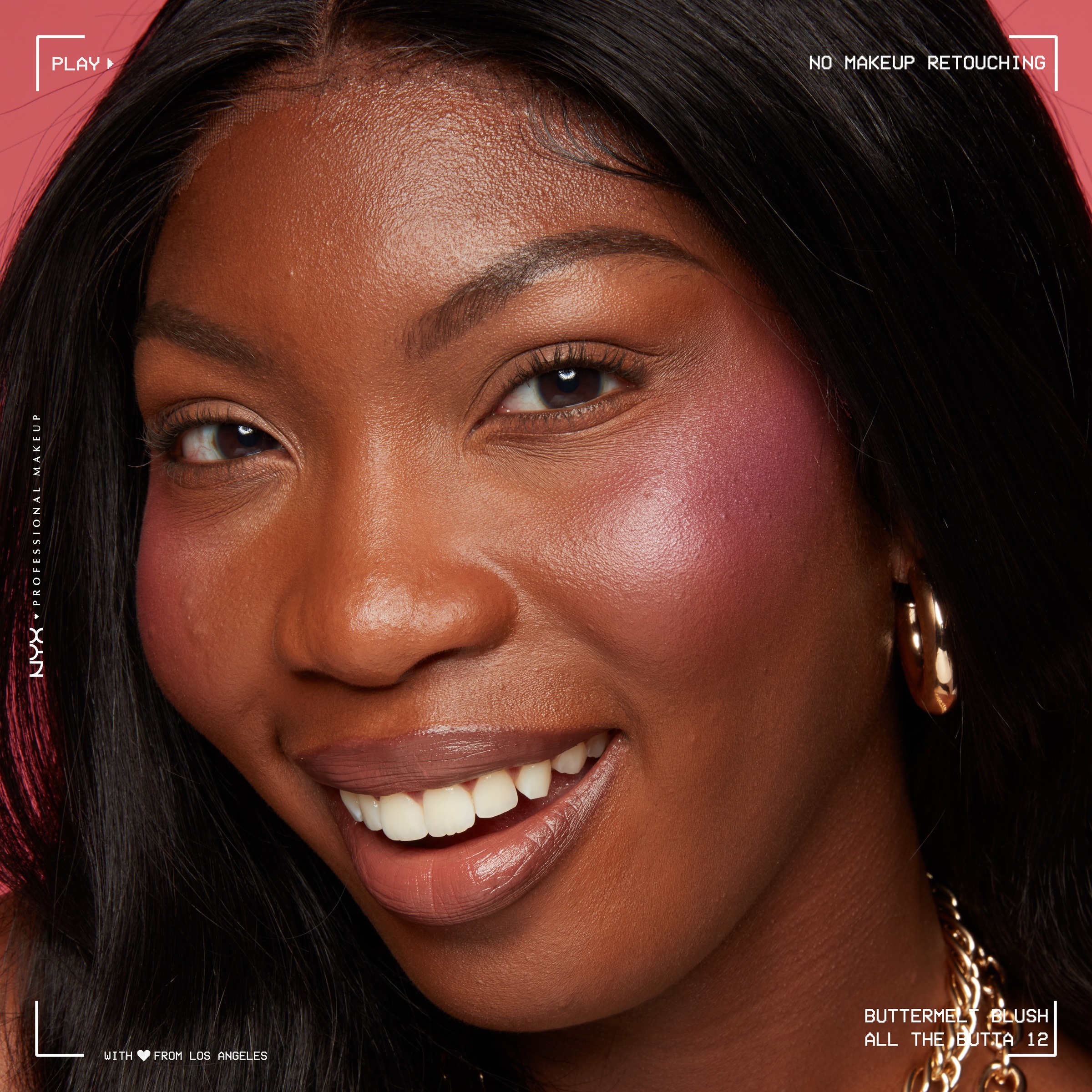 NYX Rouge »Makeup Buttermelt Blush«, Cremige, leichte Textur, variable Deckkraft, pflegende Formel.
