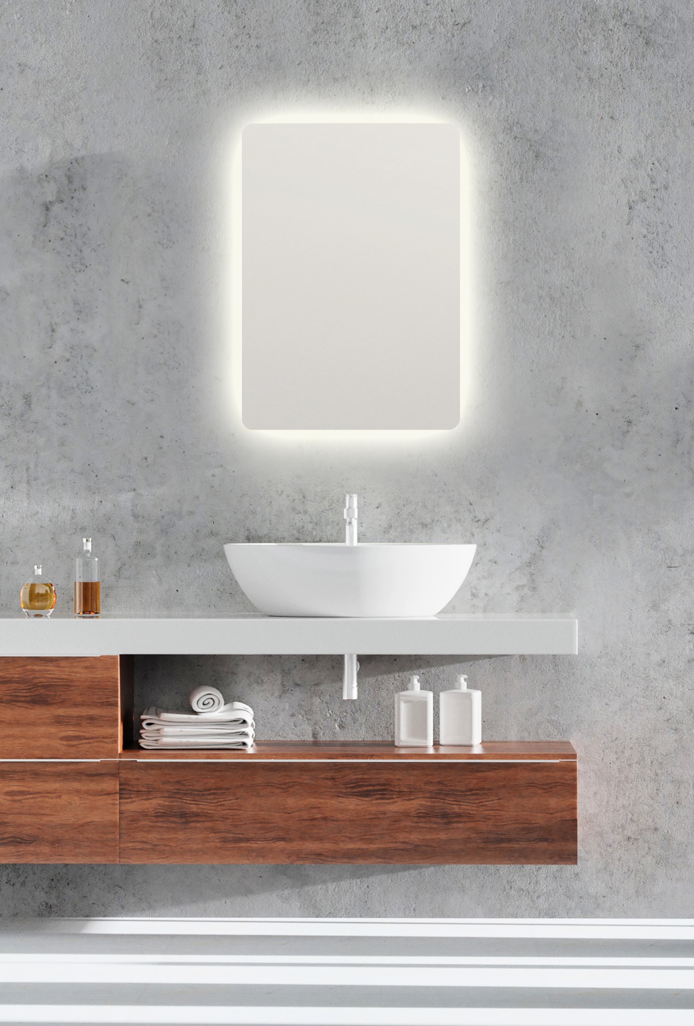 Badspiegel   Franzi ¦ transparent/klar ¦ Glas ¦ Maße (cm): B: 3,5 H: 70 Bad günstig online kaufen