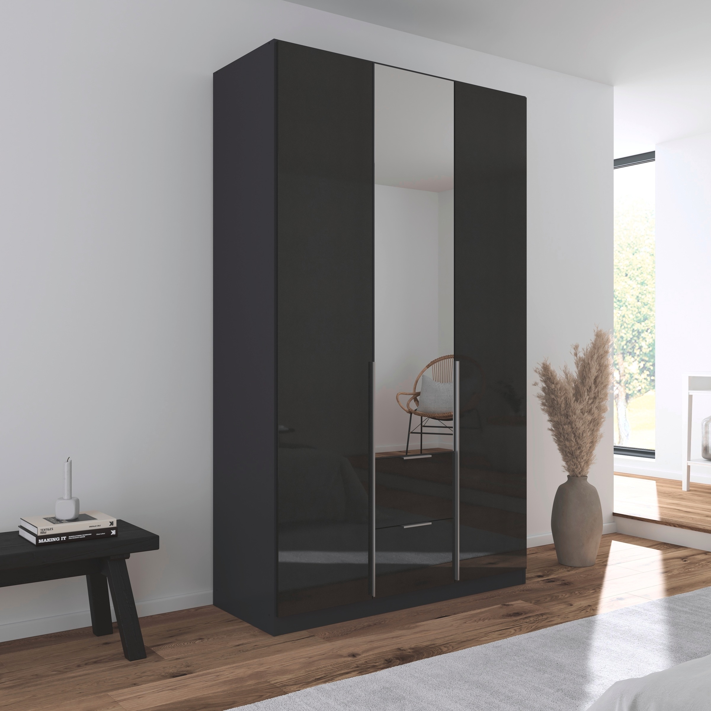 OTTO home Drehtürenschrank »Kleiderschrank Schrank Garderobe AGORDO mit Dek günstig online kaufen