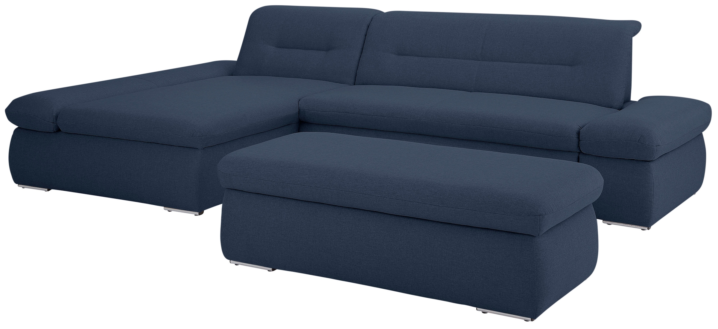 Home affaire Ecksofa »Avesa L-Form« Wahlweise mit Armteilvertsellung und Bettfunktion, B/T/H: 300/172/80cm