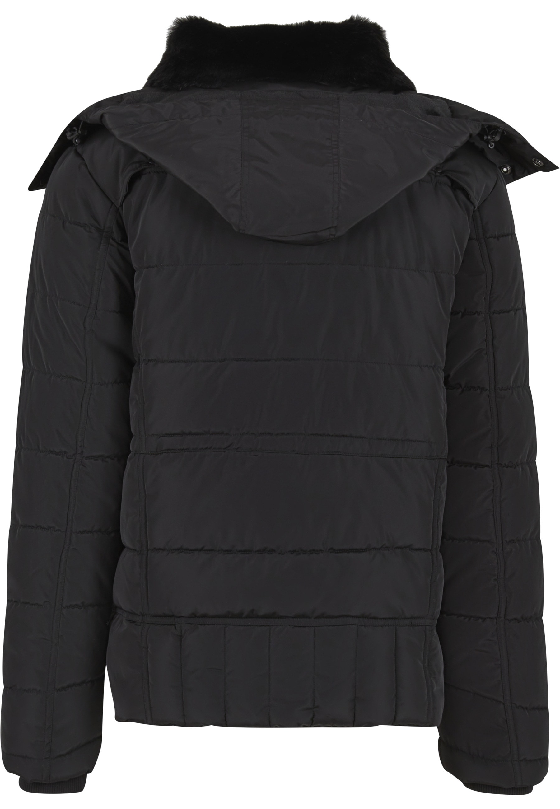 URBAN CLASSICS Winterjacke »Urban Classics Puffer Jacket With Detachable Fur Collar« 1 Stk. tlg. ohne Kapuze