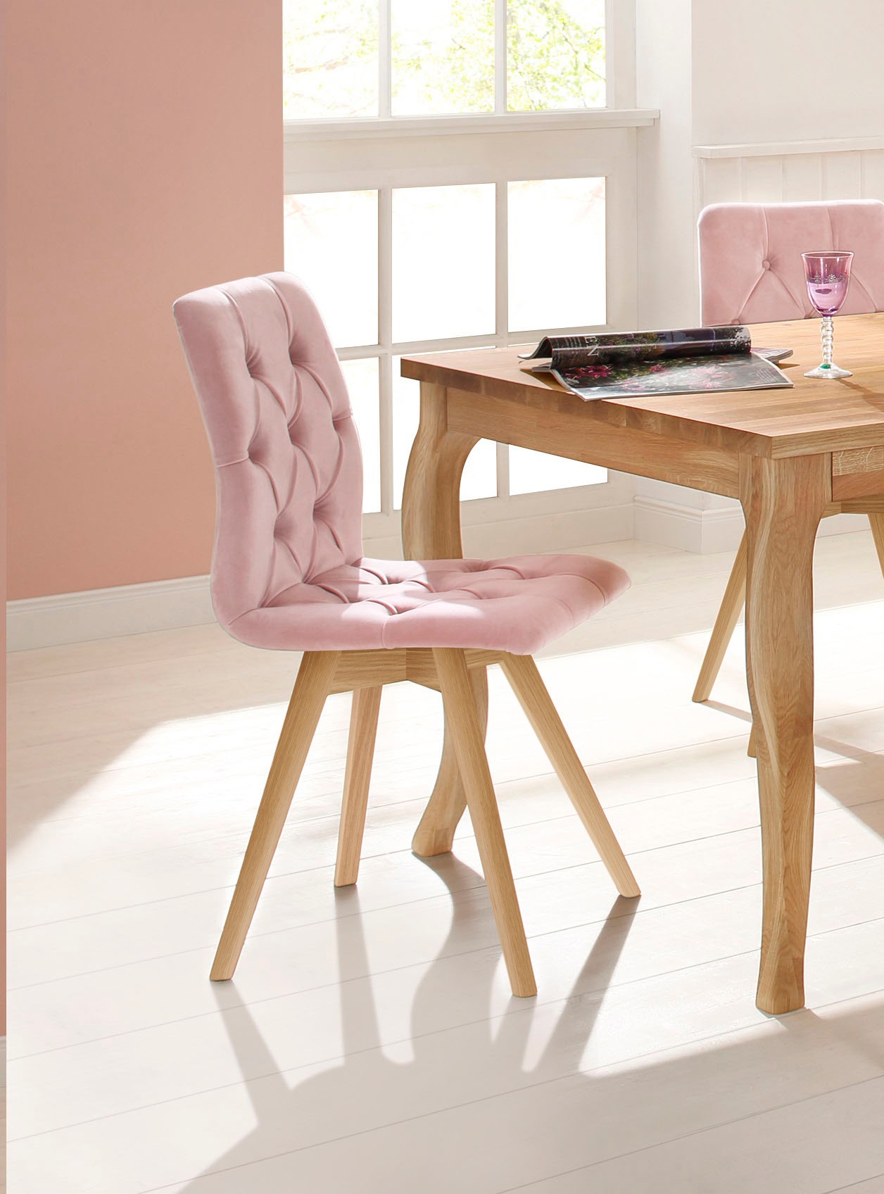 andas Esszimmerstuhl »Rania« (Set) 6 Stk.im 2er/4er/6er Set, Massivholzbein günstig online kaufen