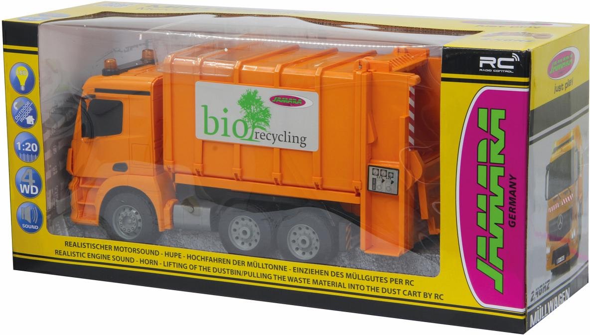 Jamara RC-Truck »Müllwagen Mercedes Antos«, mit Sound und LED Beleuchtung