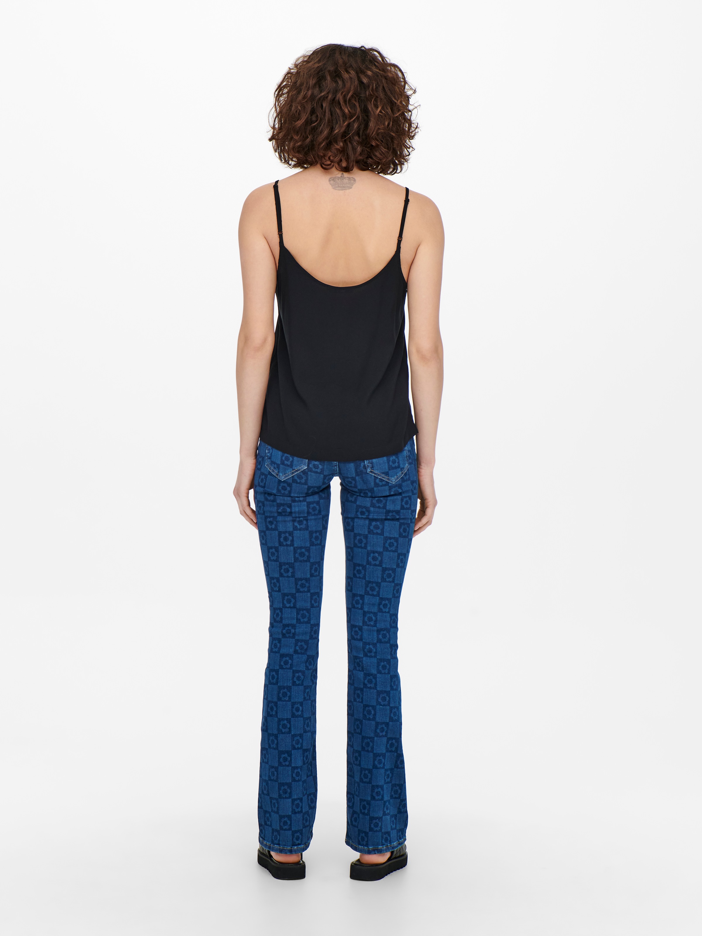 ONLY Trägertop »ONLNELLY LIFE BUTTON SINGLET SOLID NOOS«