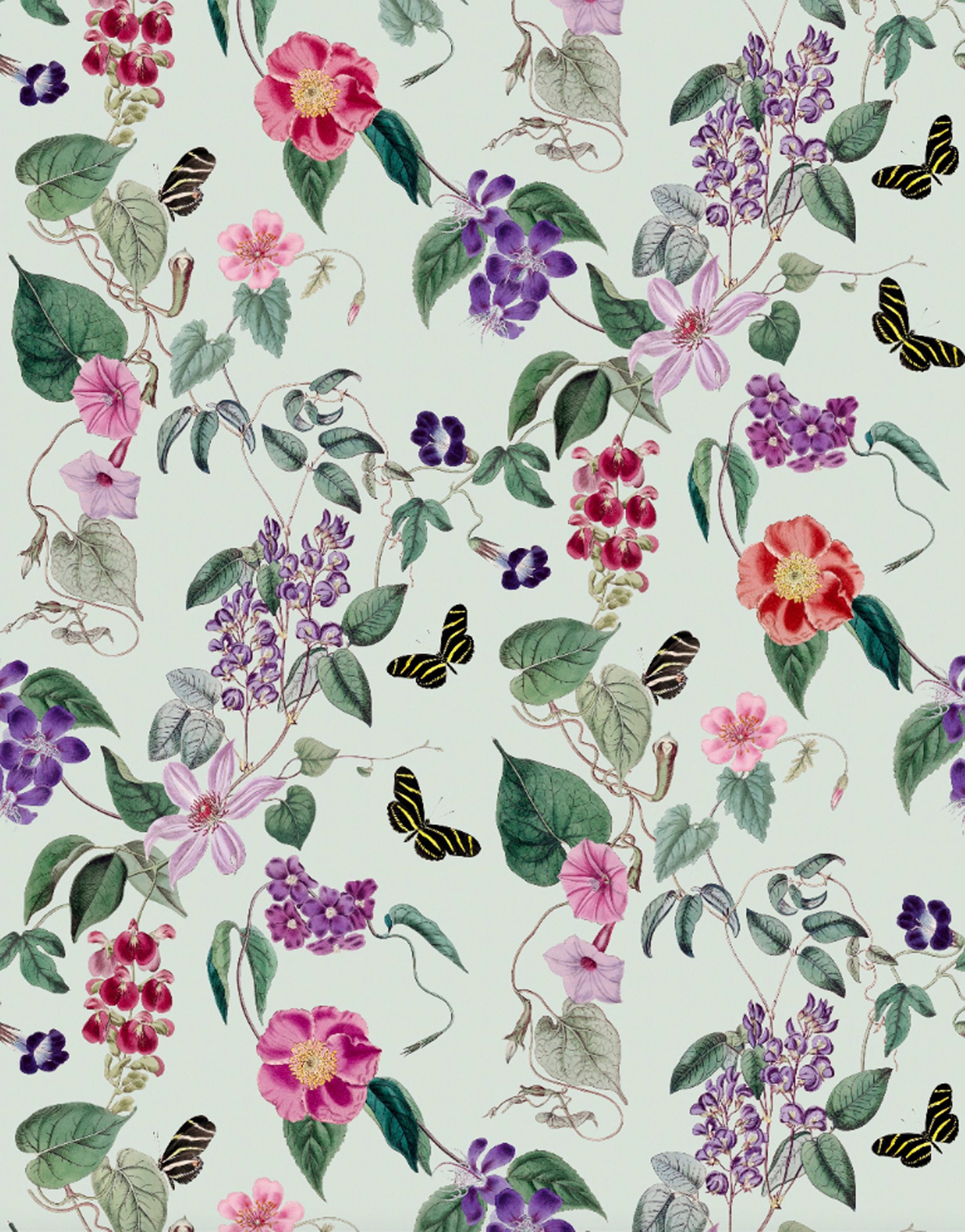 Schöner Wohnen Vliestapete New Delight Floral Hellgrün 270 x 212 cm FSC® günstig online kaufen