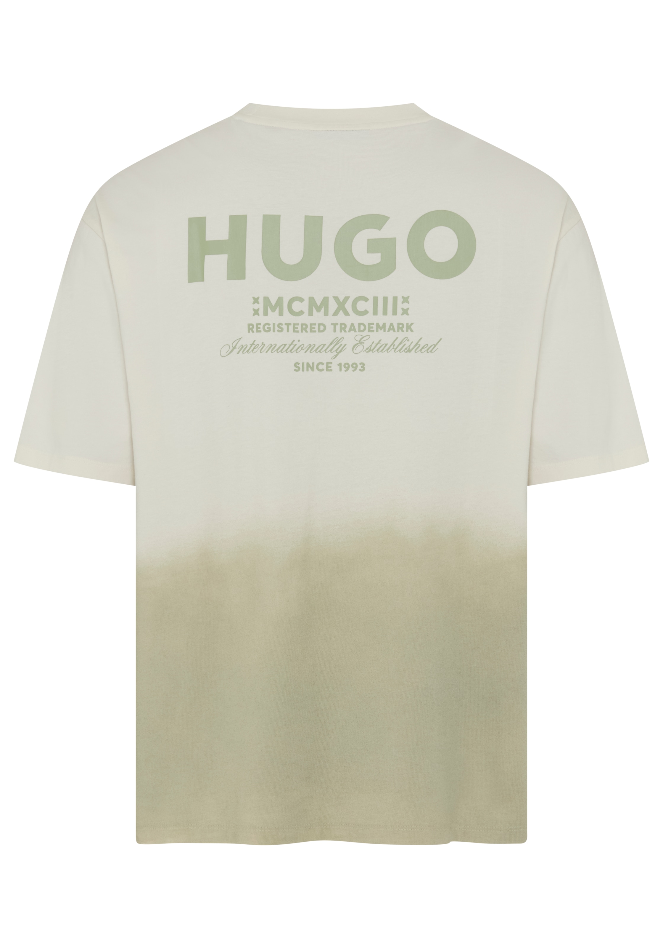 HUGO T-Shirt »Nalono_F« mit Farbverlauf, Loose Fit, Rückendruck