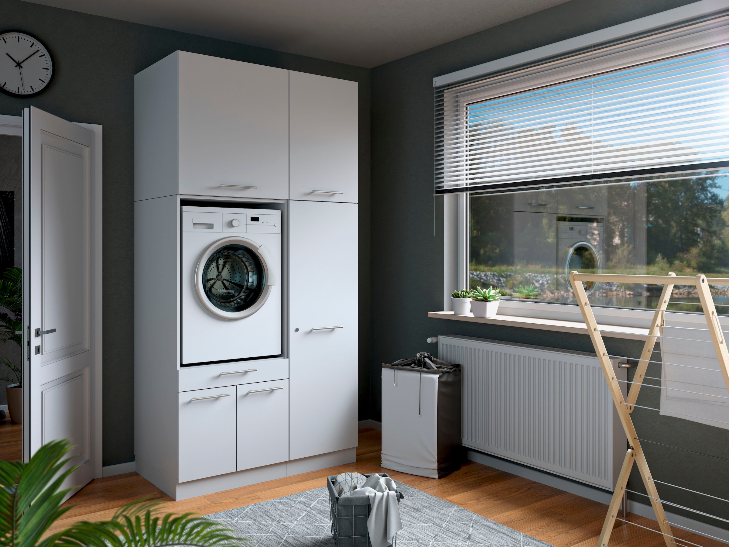 Laundreezy Mehrzweckschrank-Set »Laundreezy, 4-tlg. Mehrzweckschrank-Set B/H/T 118/238/68 cm« 4 Stk. tlg.