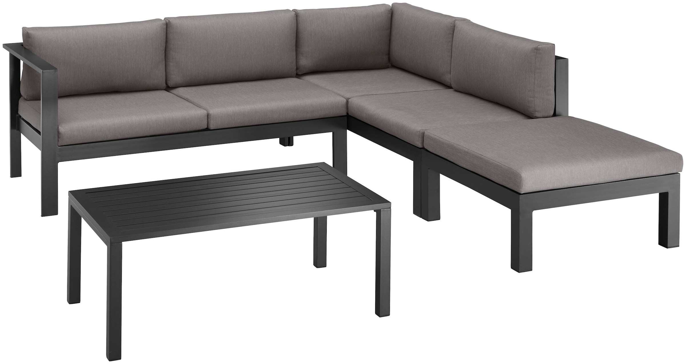 KONIFERA Gartenlounge-Set »Dubai«, (14 tlg.), Ecklounge, Tisch 100x59 cm