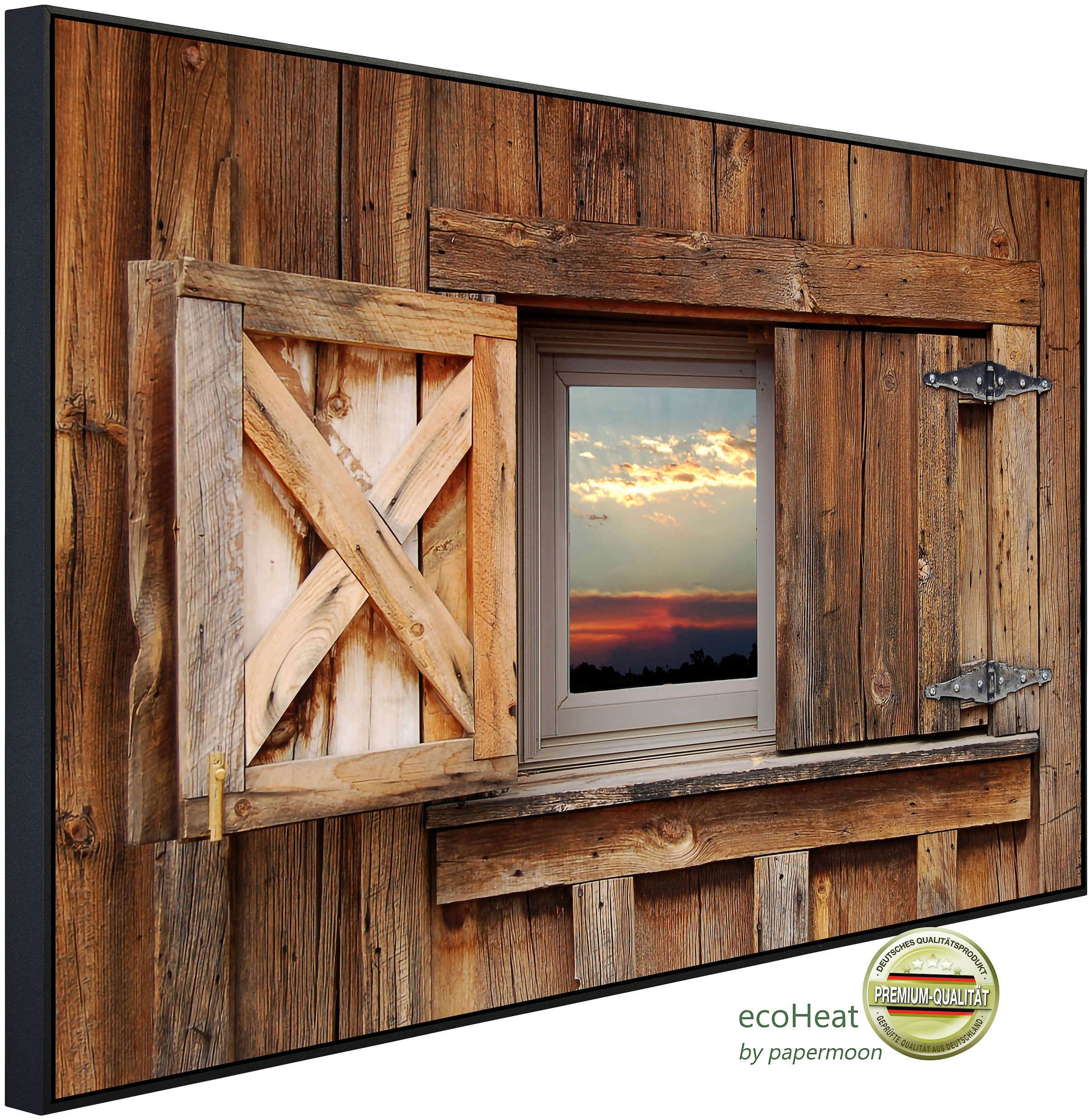 Papermoon Infrarotheizung »Scheunenfenster« sehr angenehme Strahlungswärme