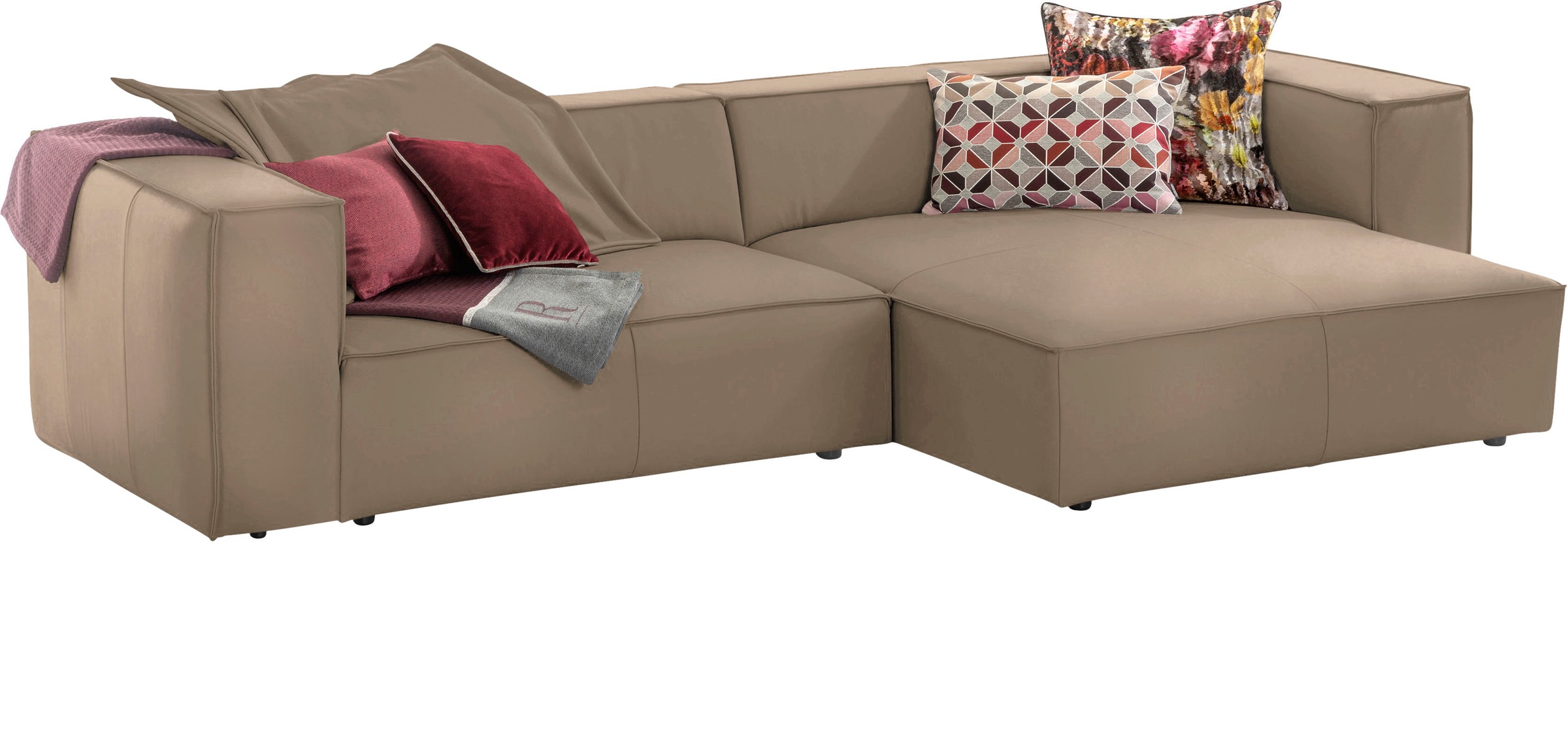 W.SCHILLIG Ecksofa »around-the-block«, (Spar-Set), inklusive Hocker, mit el günstig online kaufen