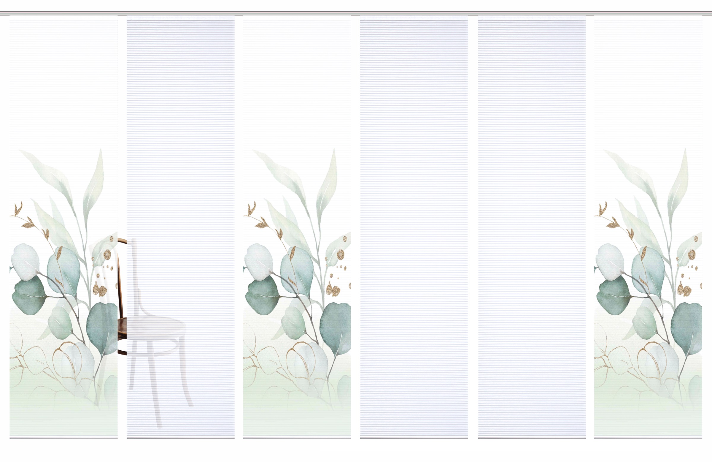 HOME in green Schiebegardine »ABANIO« Paneelwagen 6 Stk. tlg. SET DIGITALDR günstig online kaufen