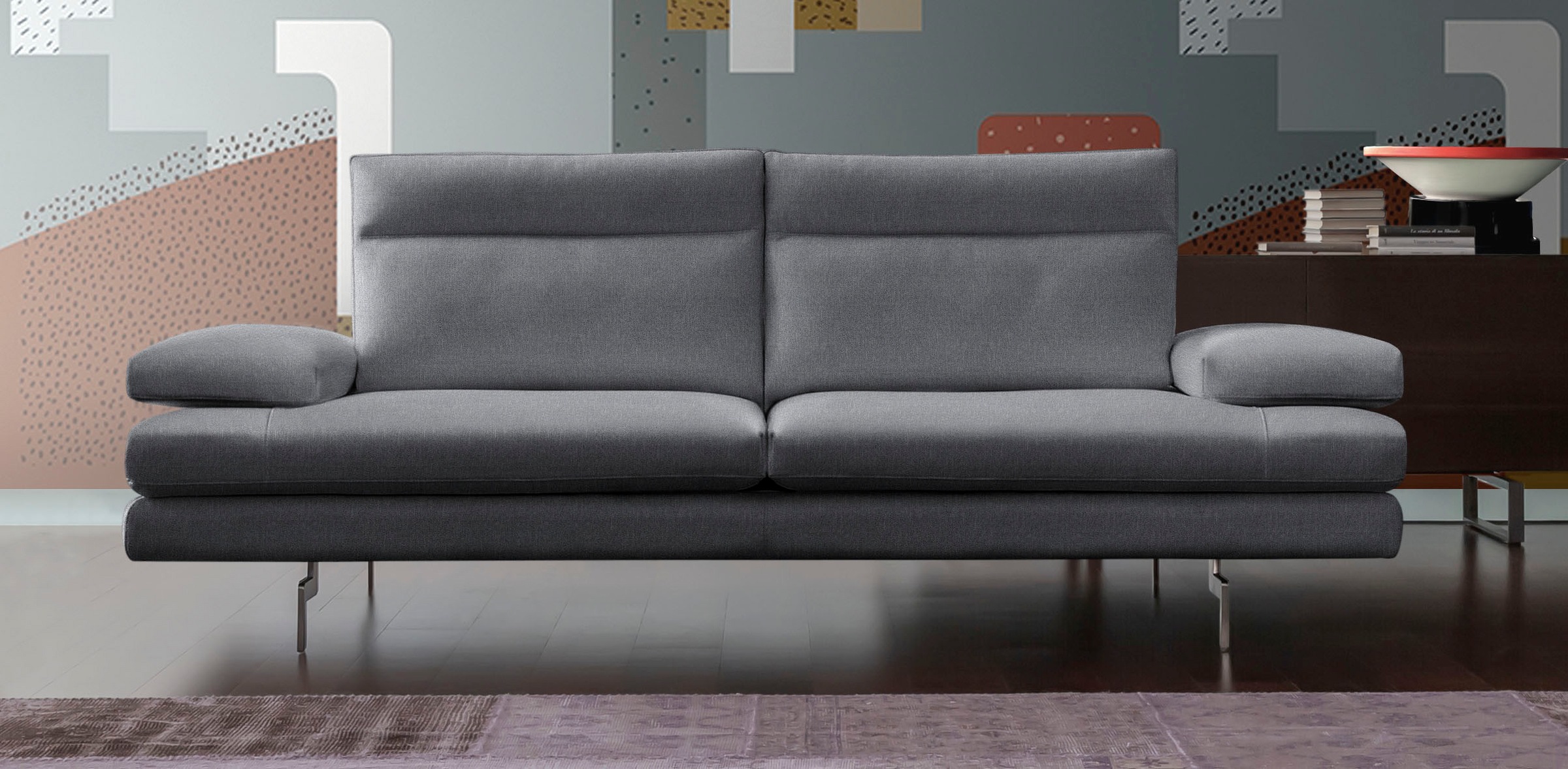 CALIA ITALIA 3,5-Sitzer "Toby Wing, 228 cm breit, Designsofa mit erstklassi günstig online kaufen