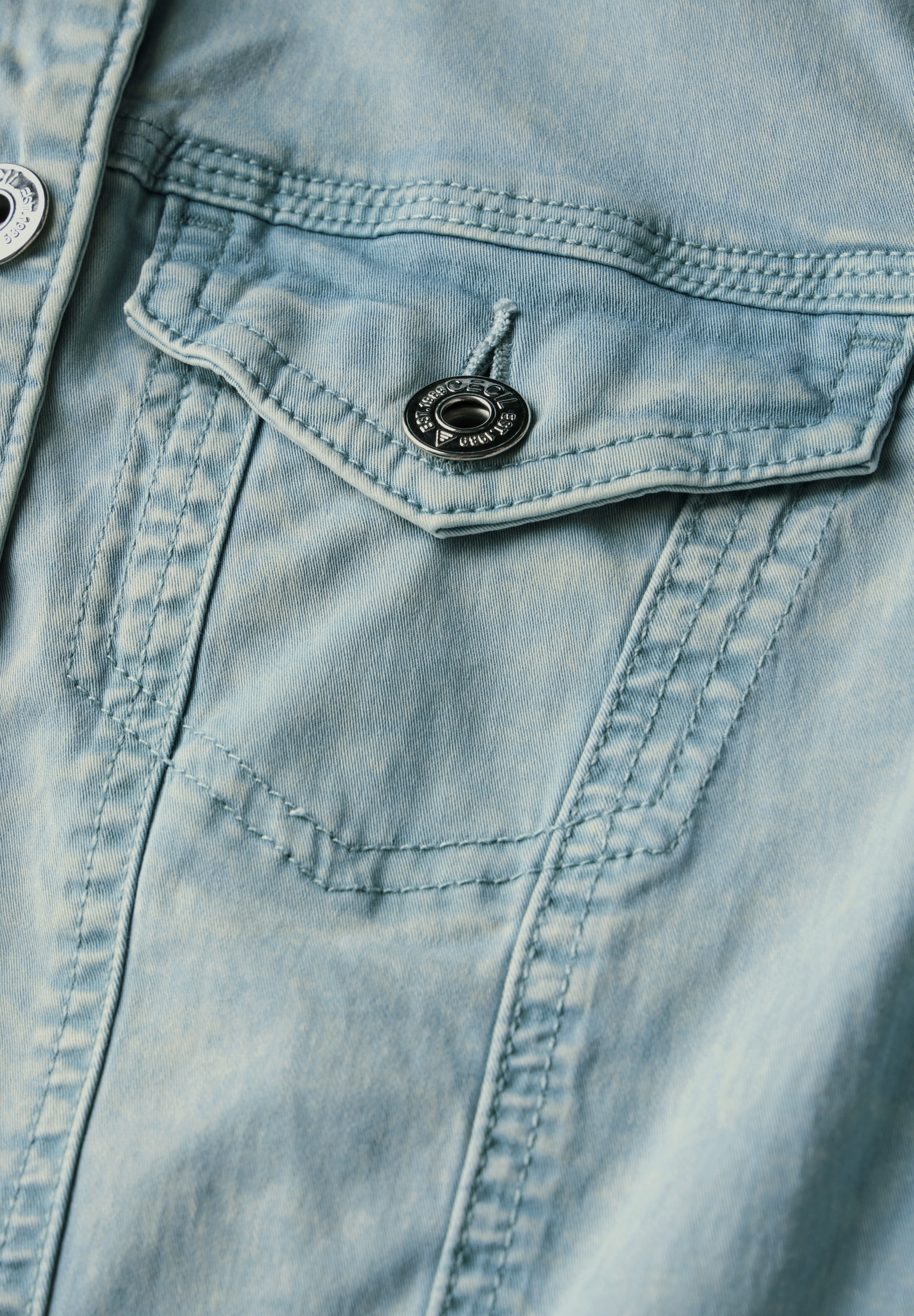 Cecil Jeansjacke, mit Hemdkragen