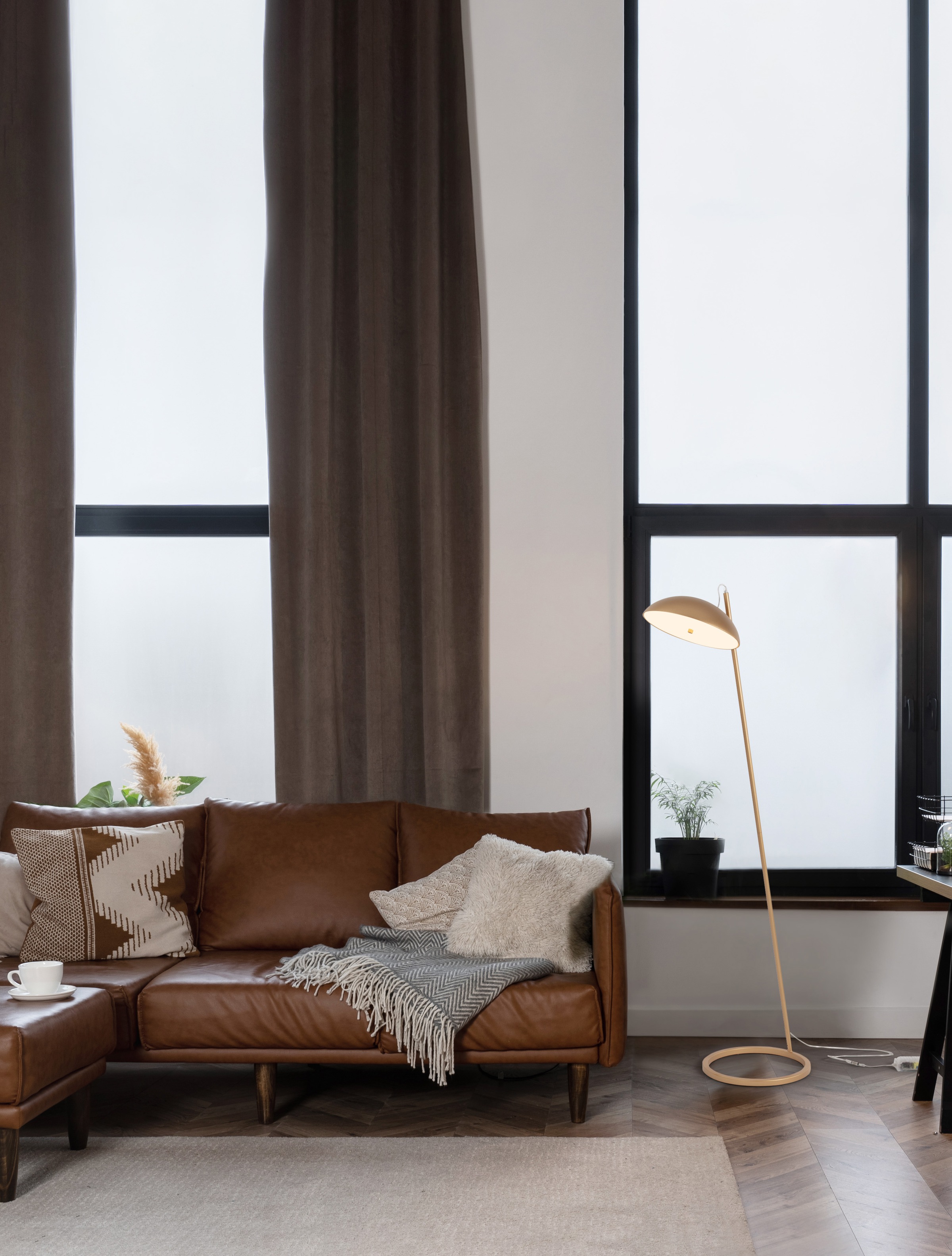 Nova Luce Stehlampe »FLUTE« LED-Modul 1 Stk. Warmweiß günstig online kaufen