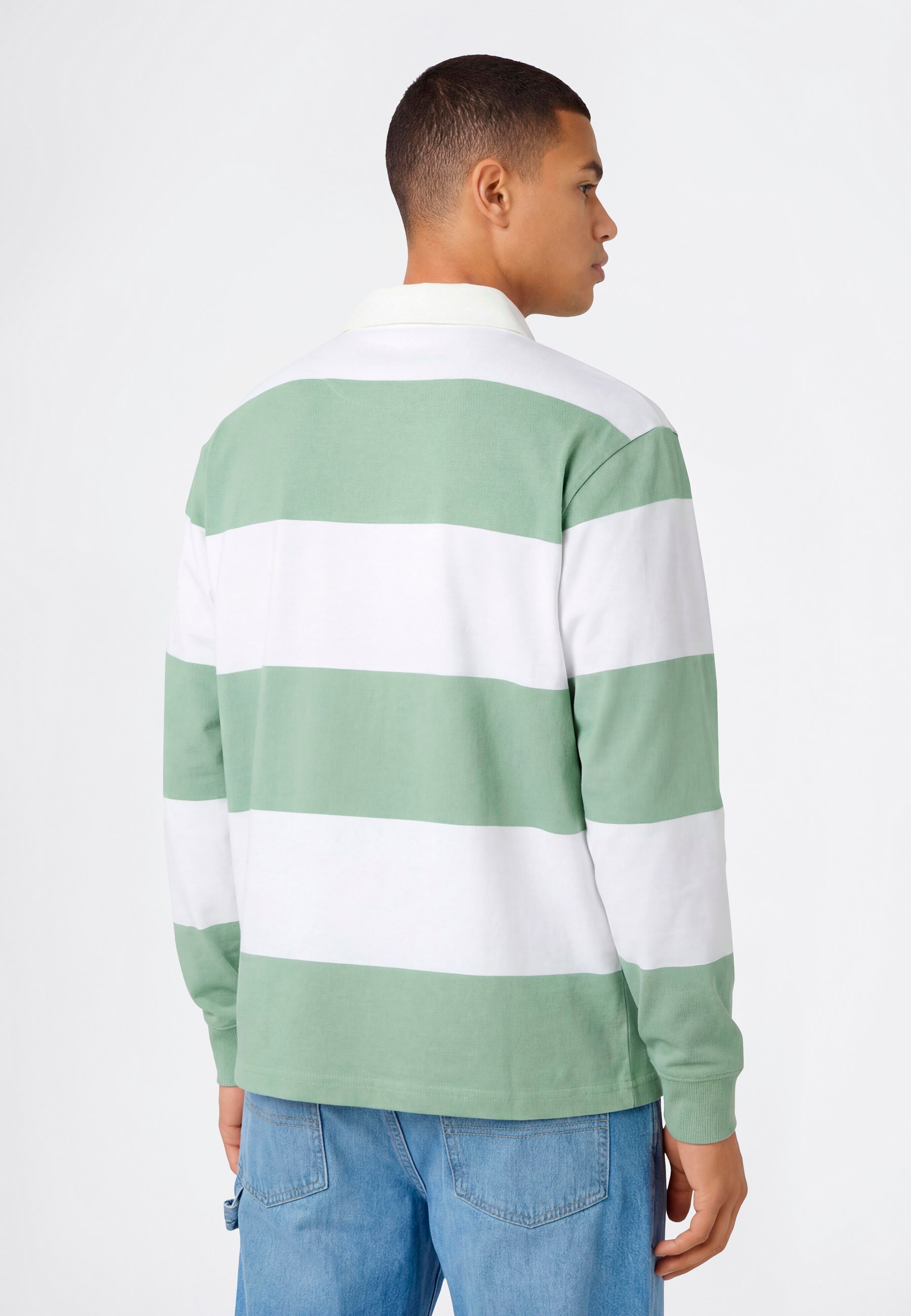 Champion Langarm-Poloshirt »COLLEGE Striped Heavy Jersey Polo« Langarm-Design, mit Knopfleiste, gerader Abschluss