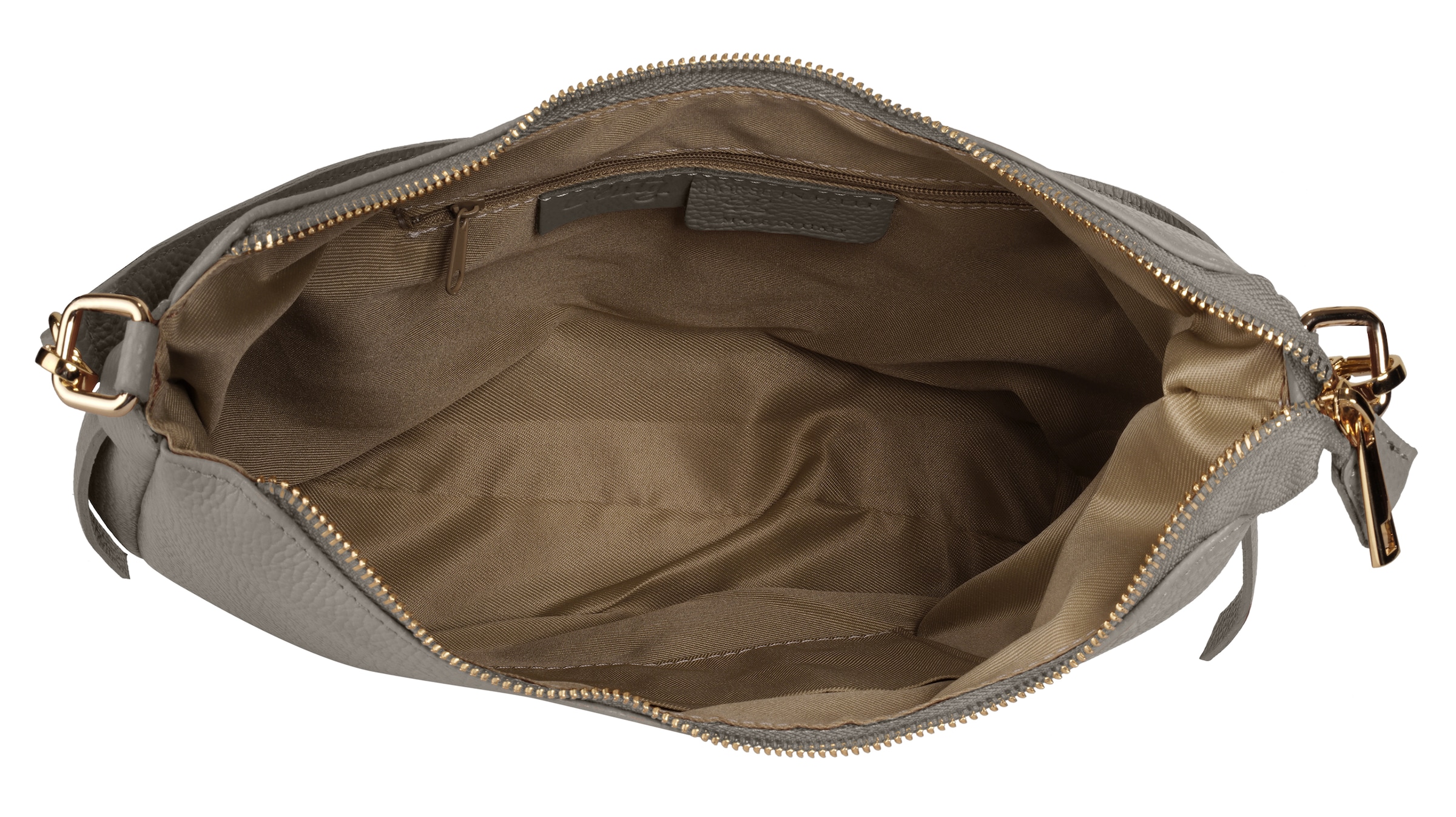 Cluty Umhängetasche, echt Leder, Made in Italy