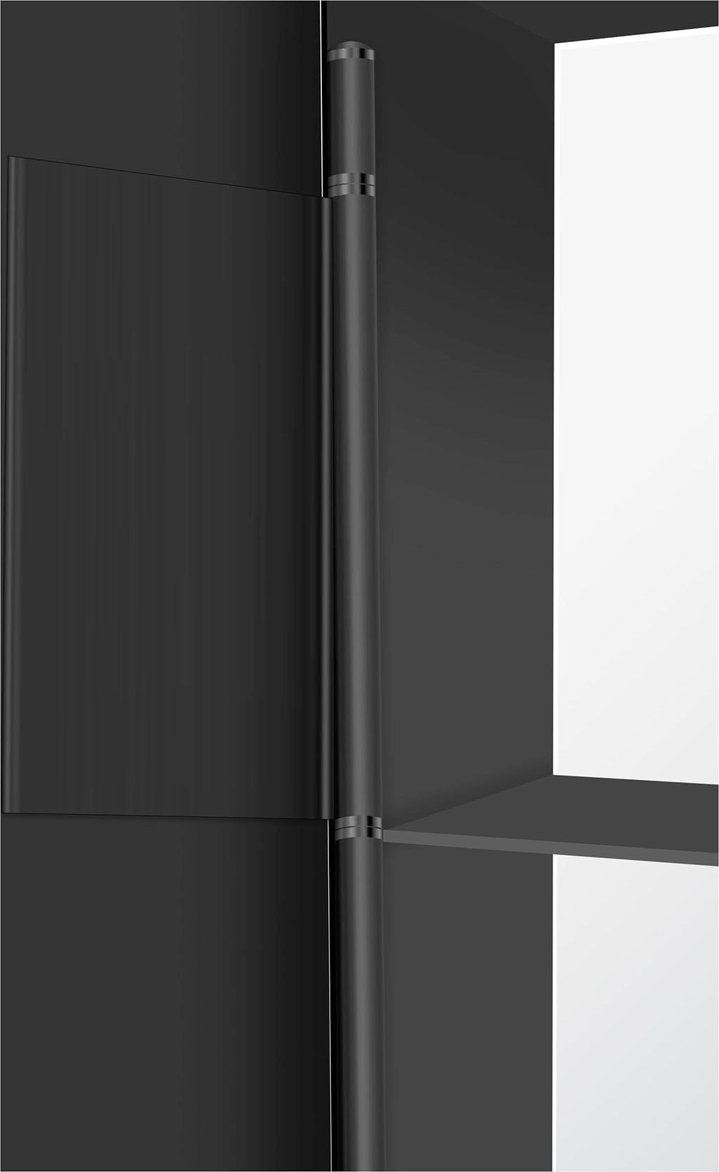 Talos Badezimmerspiegelschrank »Talos Black Linea«, austauschbare LED-Beleuchtung, 60x70cm