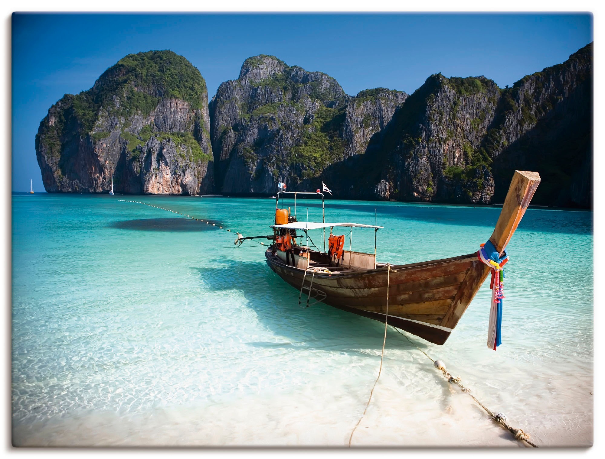 Artland Wandbild »Maya Bay, Koh Phi Phi Leh, Thailand«, Boote & Schiffe, (1 günstig online kaufen