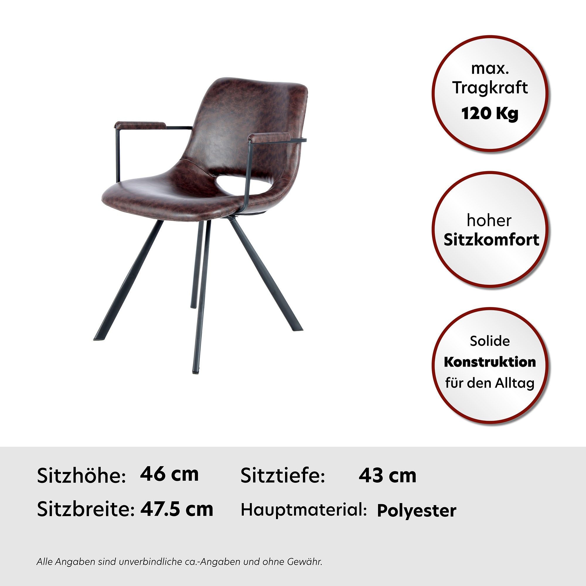 Kayoom Stuhl »Josephine 625 2er-Set, pflegeleicht«, (Set), 2 St., pflegeleicht