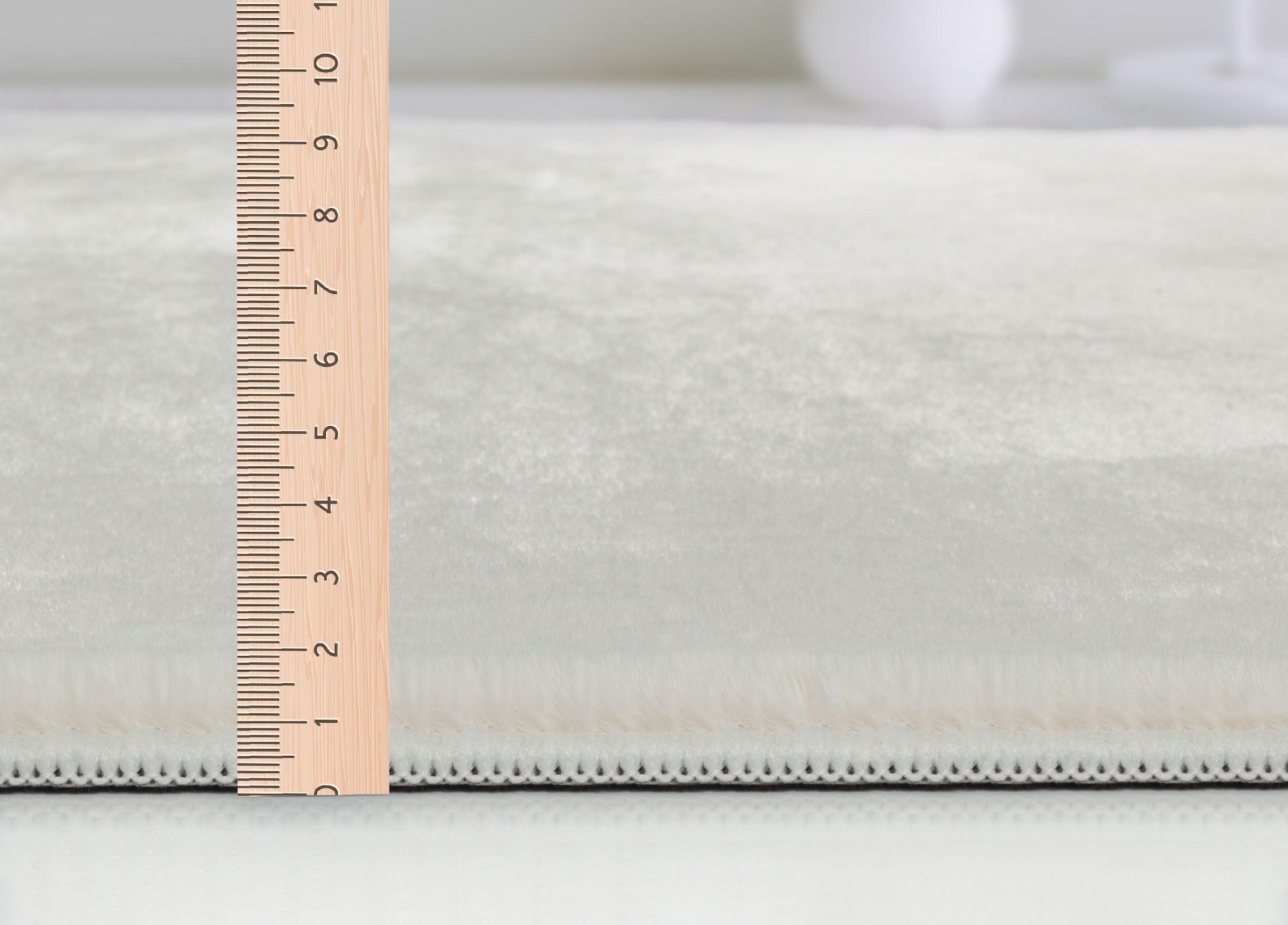 the carpet Teppich »Cosy«, rund, 11 mm Höhe, Wohnzimmer Teppich Fell-Optik waschbar elegant