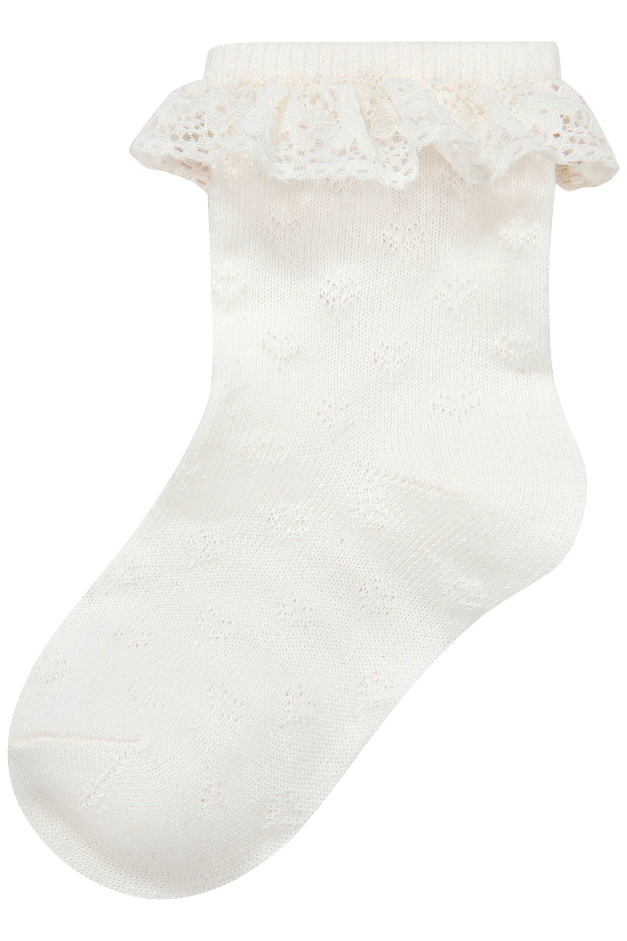 H.I.S Socken 3 Paar tlg. mit feinem Ajour Strickmuster und kleiner Rüsche