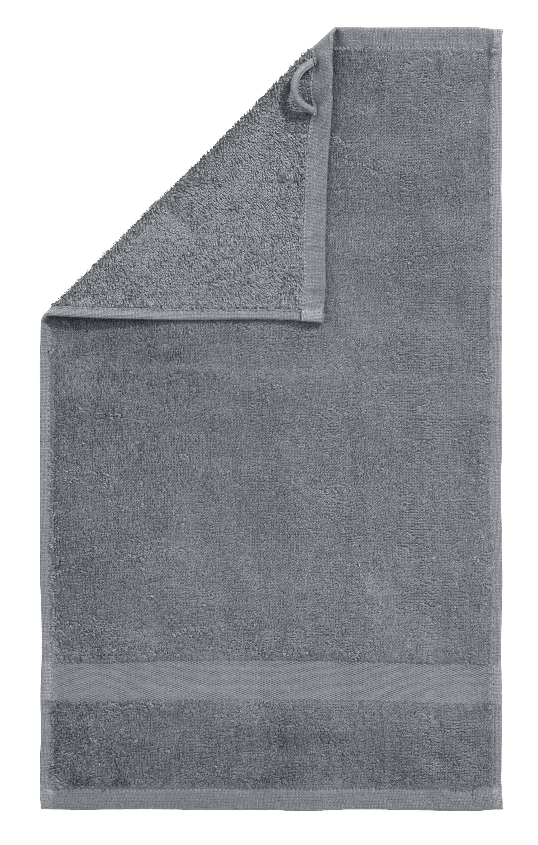 OTTO home Gaestehandtuecher »Vanessa, 8 Gästehandtücher, 30x50cm, in Standard- und Premium-Qualität« Handtücher mit Bordüre, 100% Baumwolle, einfarbig, weich