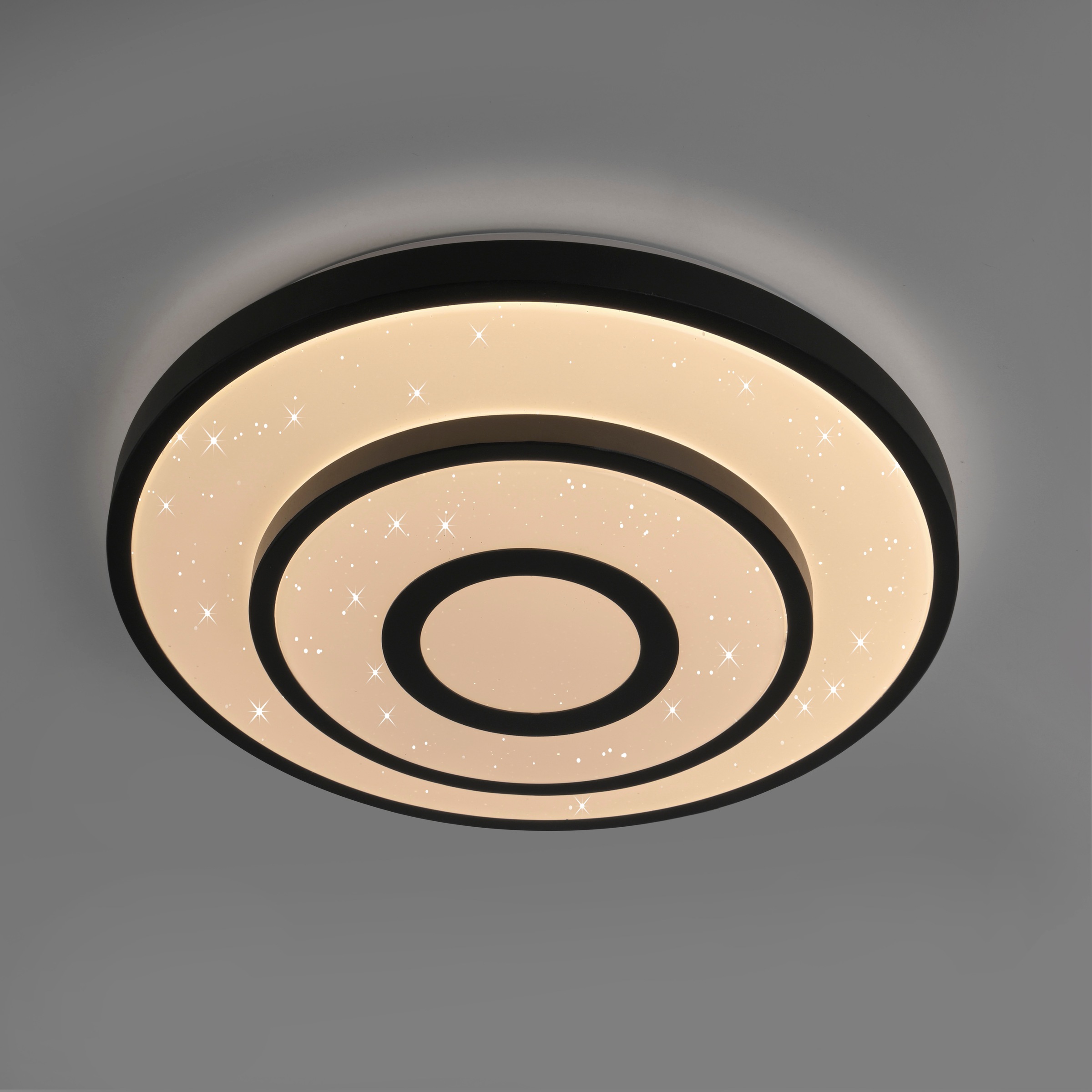 JUST LIGHT LED Deckenleuchte »TURANUS« LED-Board 1 Stk. Warmweiß Starry-Cover