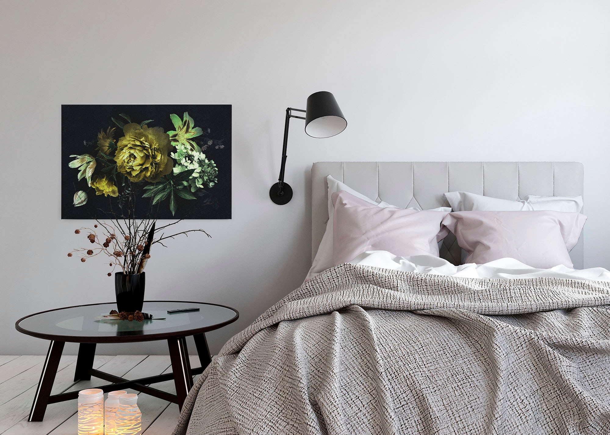 A.S. Création Leinwandbild »drama queen«, Kunst-Blumen-Kinder, (1 St.), Keilrahmen Bild Floral Blumen Leinwand-Bild Wohnzimmer modern Wandbild