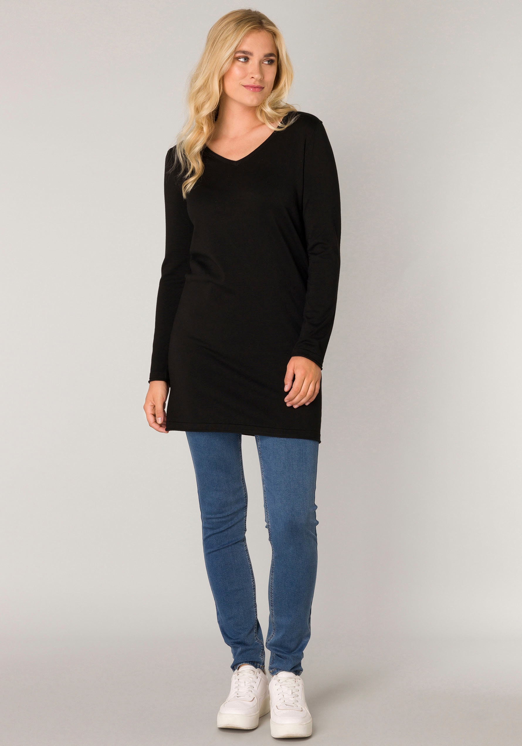 Base Level Longpullover »BAS-YOLA-LONG-PULLOVER«