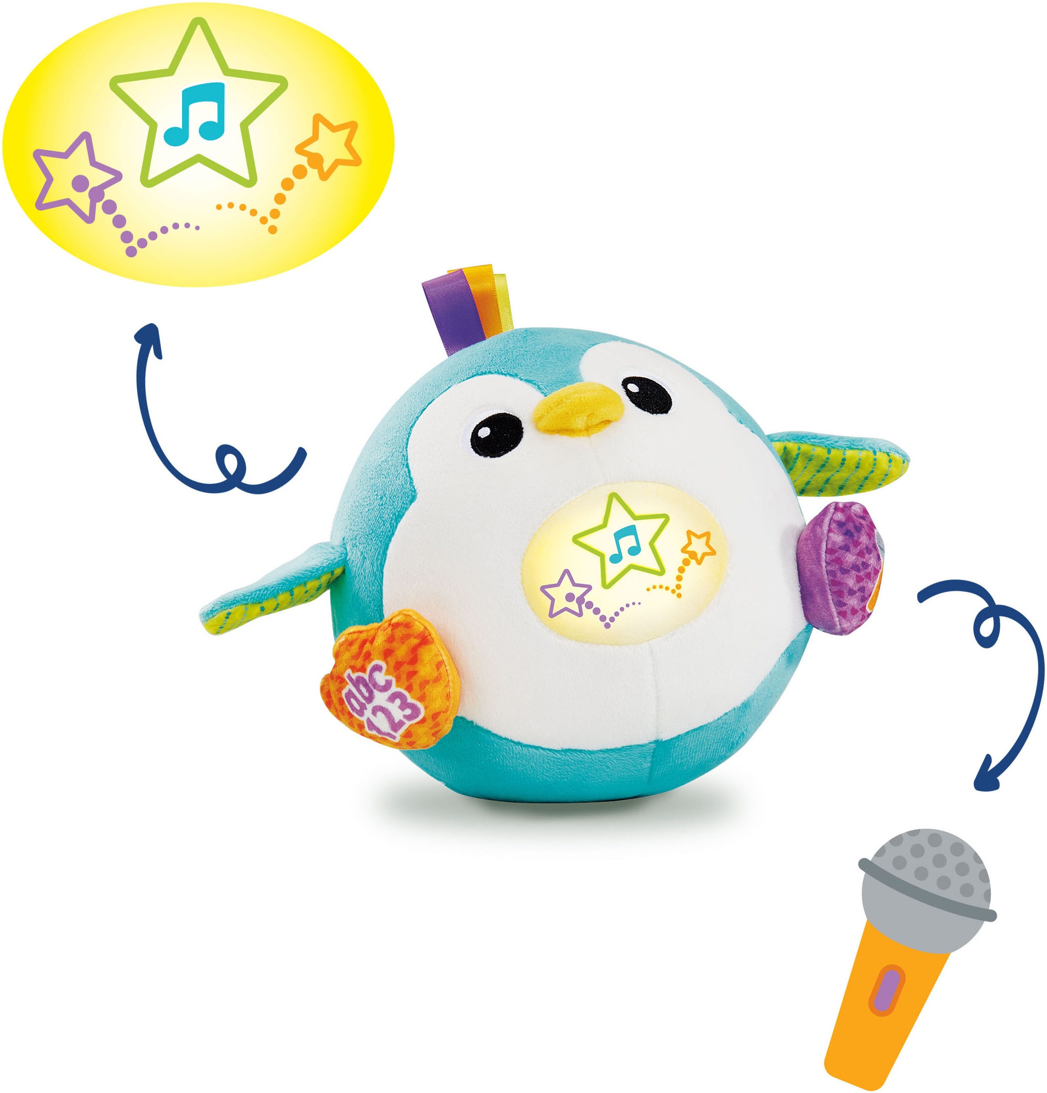 Vtech® Plüschfigur »Vtech Baby, Hüpfspaß-Pinguin« mit Aufnahmefunktion