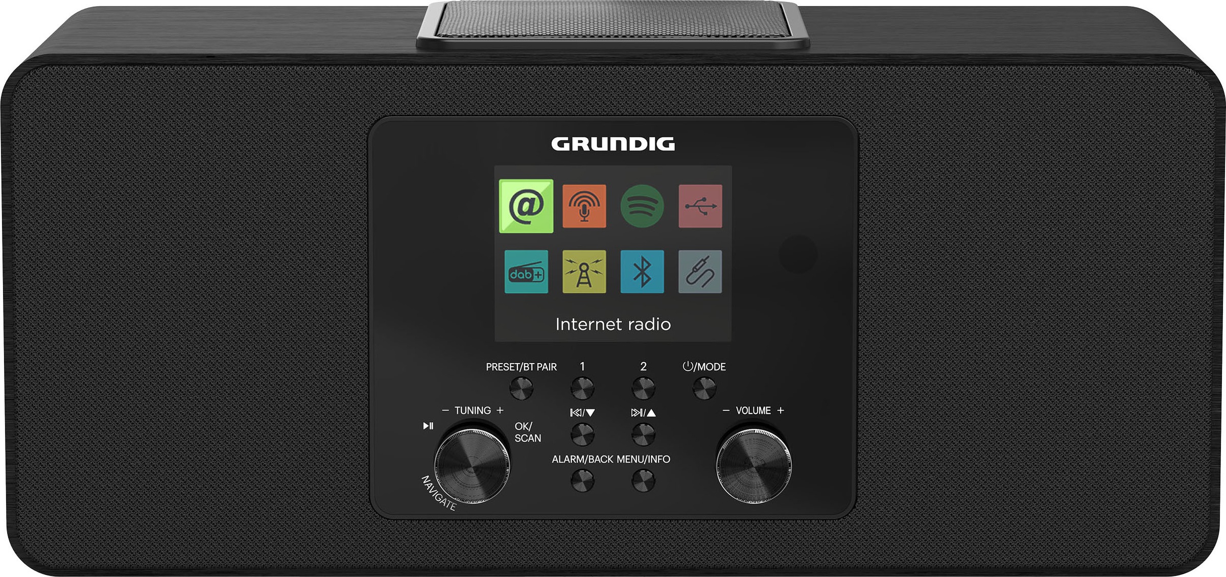 Grundig Internet-Radio »DTR 6100«, (Bluetooth-WLAN Internetradio-Digitalradio (DAB+)-UKW mit RDS-Automatische Senderverfolgung 28 W)