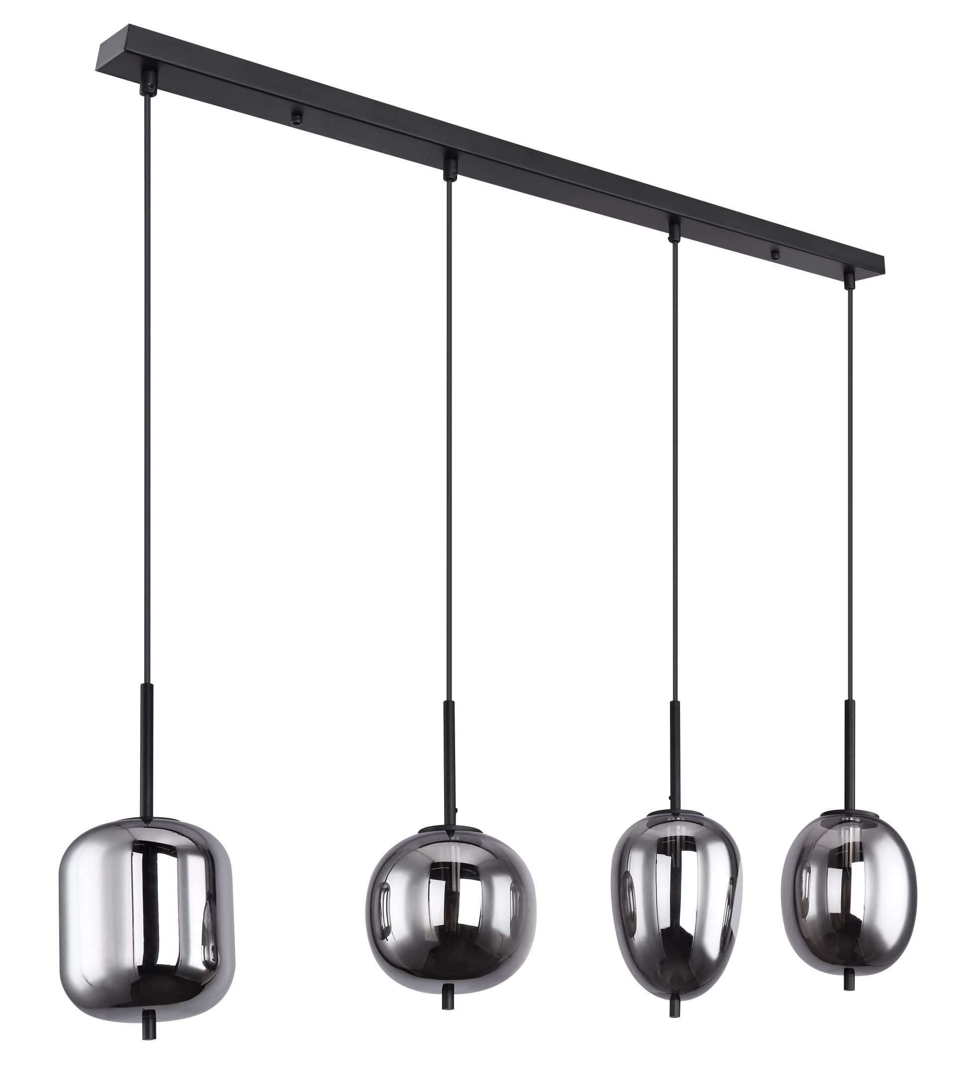 GLOBO LIGHTING Hängeleuchte »BLACKY«, Leuchtmittel E14   ohne Leuchtmittel, günstig online kaufen