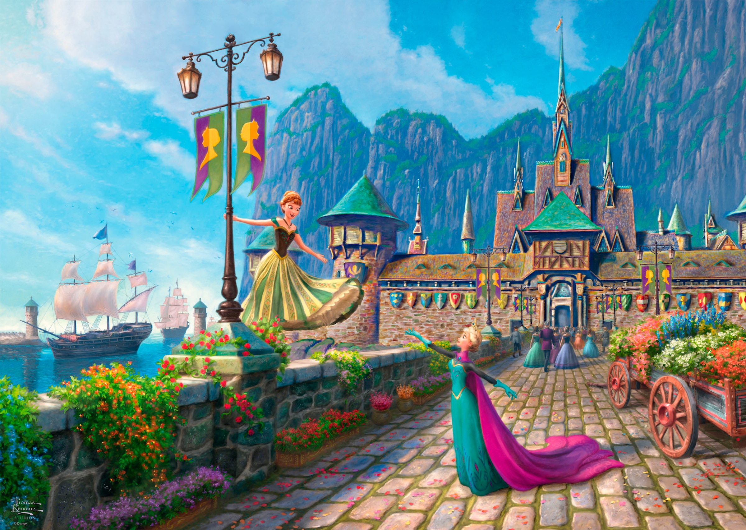 Schmidt Spiele Puzzle »Disney, Frozen, Celebrating in Arendelle von Thomas Kinkade«, Made in Germany