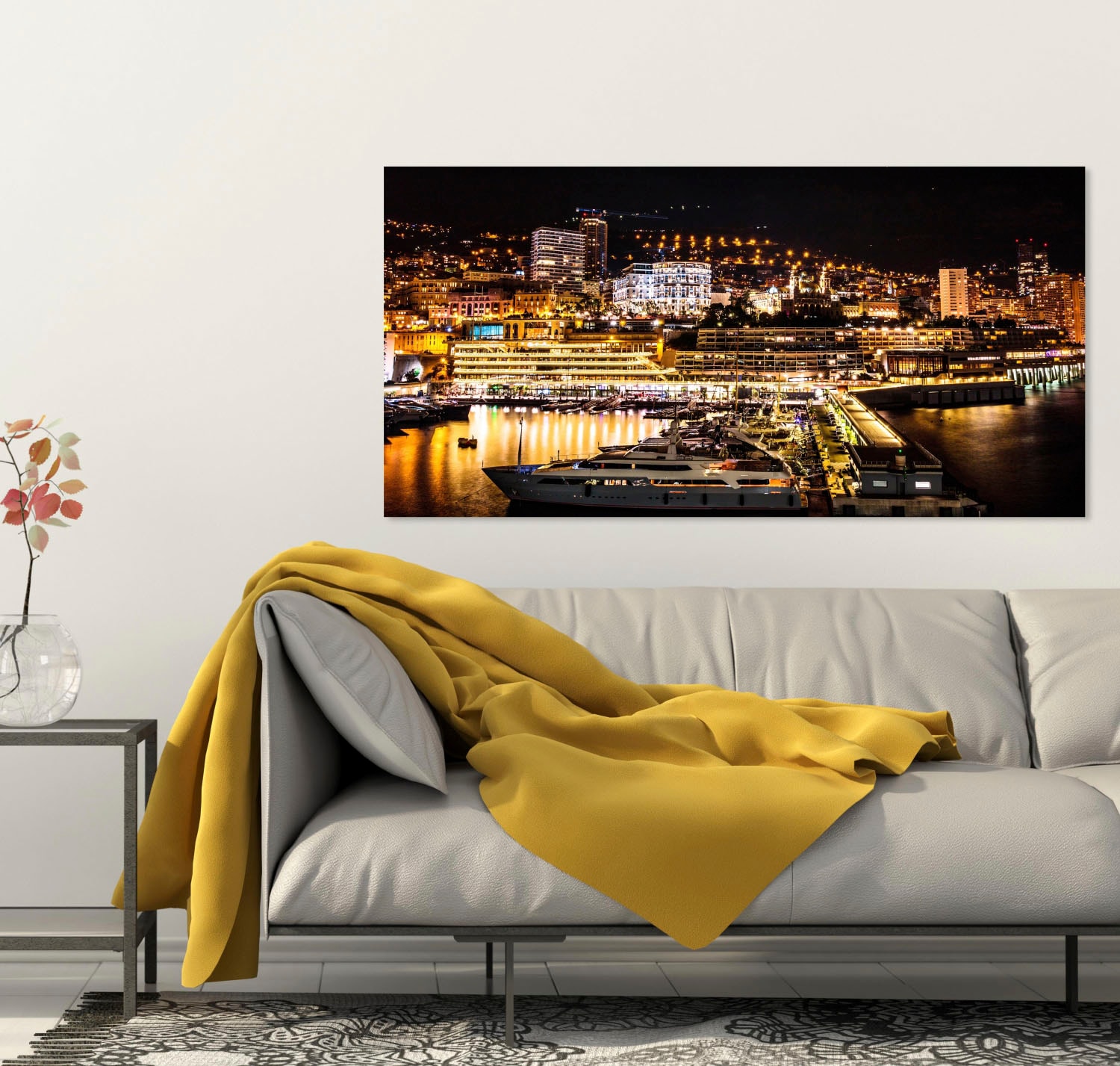 queence Acrylglasbild »Hafen« Boote & Schiffe | Gebäude | Skyline | Städte Fine Art-Print in Galeriequalität