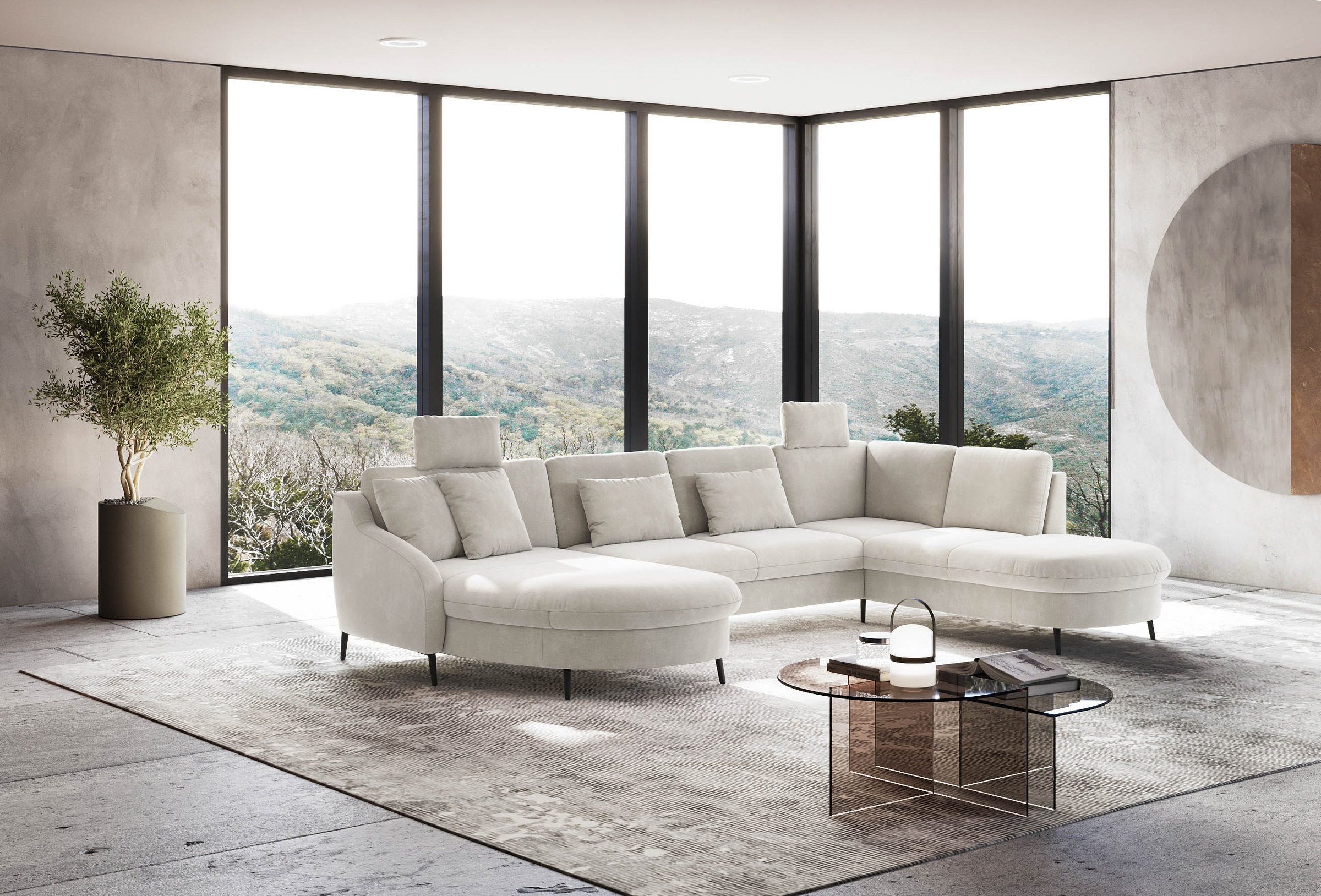 sit&more Wohnlandschaft »Soul U-Form«, wahlweise mit Bett und Bettkasten