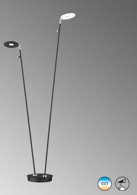 FISCHER & HONSEL LED Stehlampe »Dent«, 2 flammig, Leuchtmittel LED-Modul | LED fest integriert