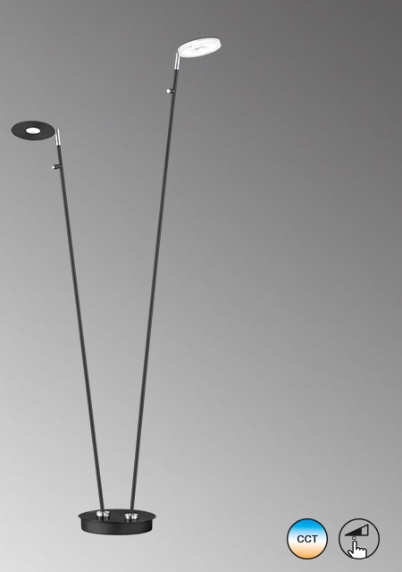 FISCHER & HONSEL LED Stehlampe »Dent«, 2 flammig, Leuchtmittel LED-Modul günstig online kaufen