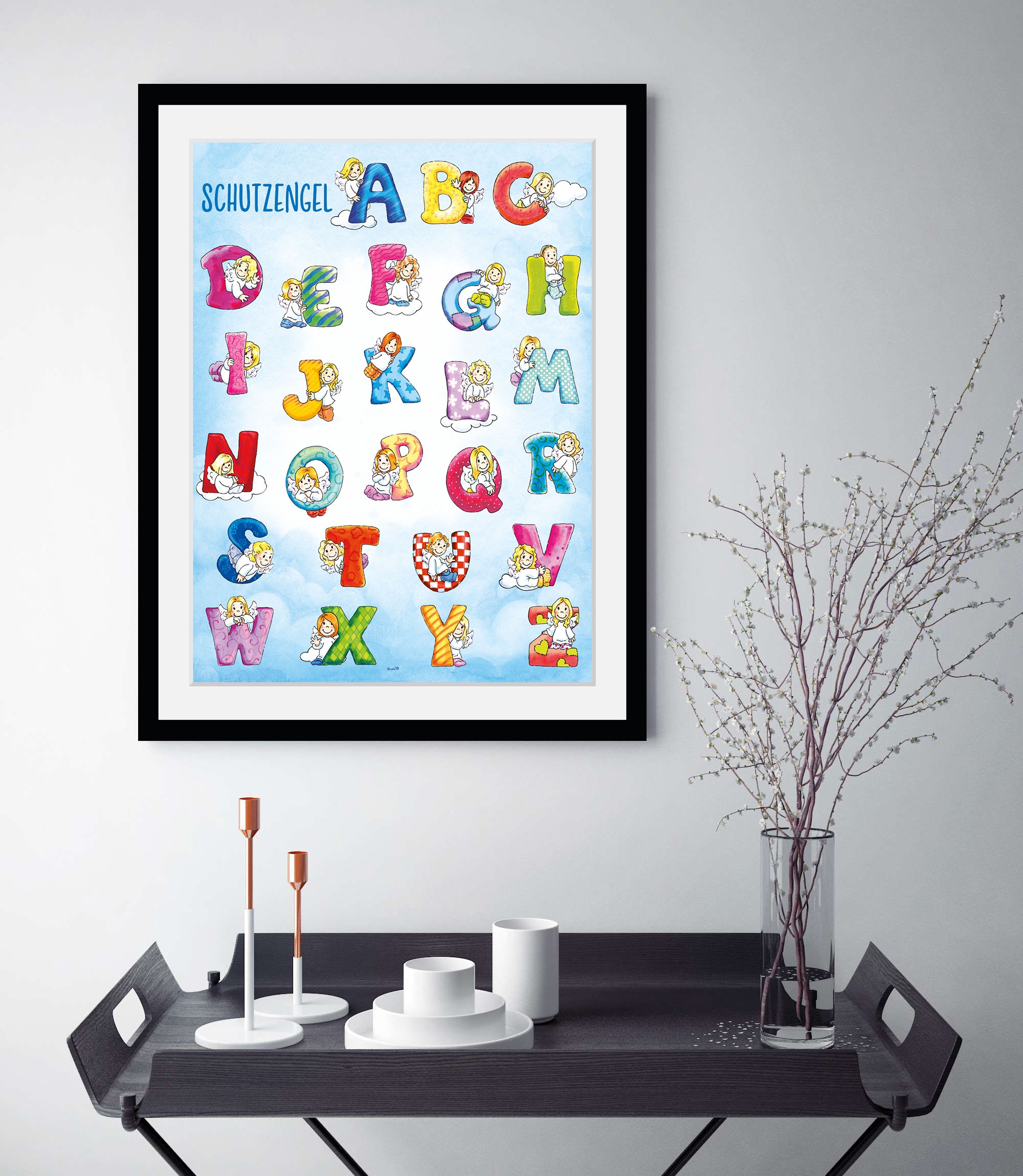 queence Bild »Schutzengel ABC«, Buchstaben-A-B-C-Götter-Engel, (1 St.), HD günstig online kaufen