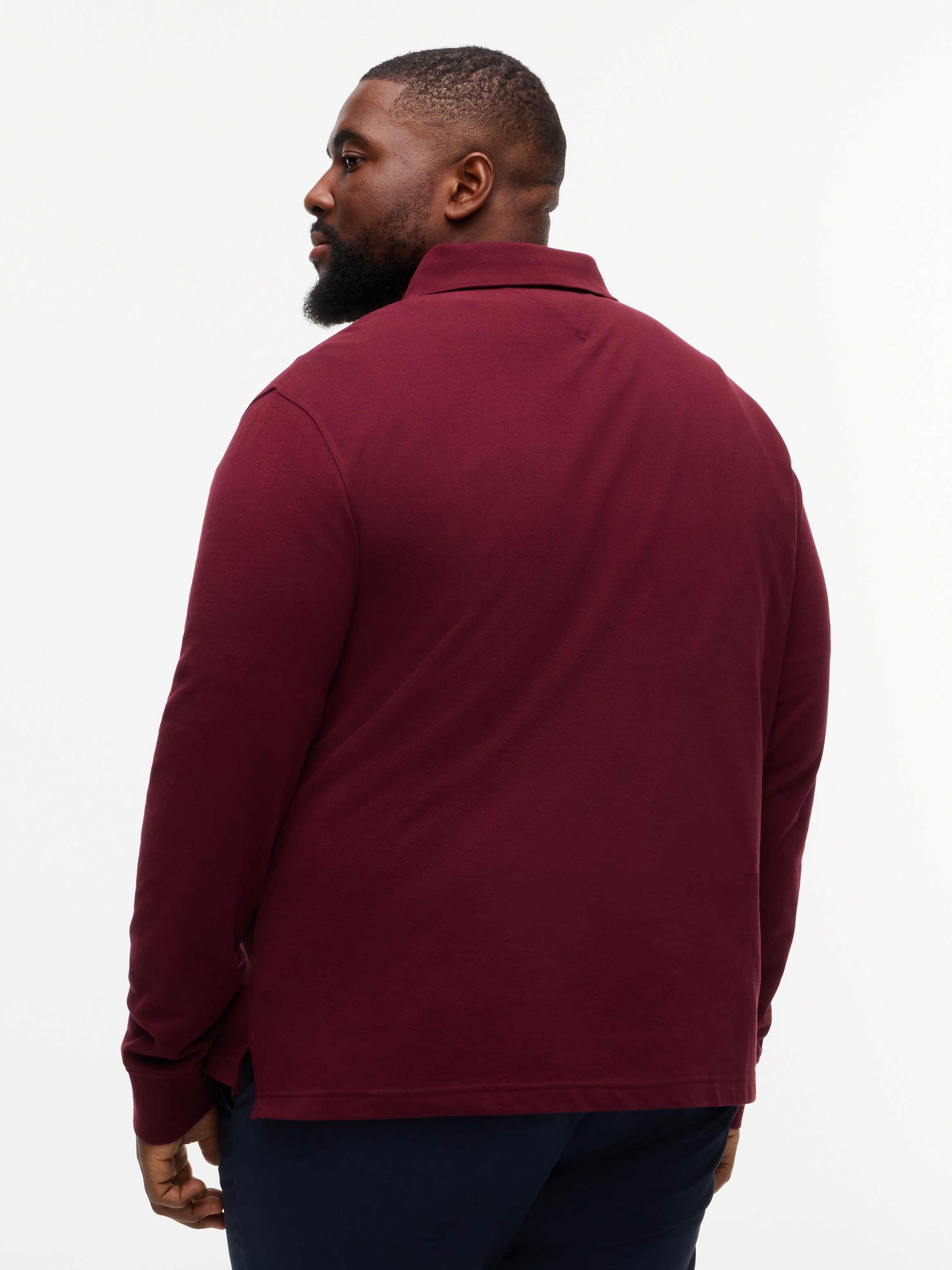 Tommy Hilfiger Big & Tall Langarm-Poloshirt »BT-1985 REGULAR LONGSLEEVE« Große Größen, Stretch-Pique
