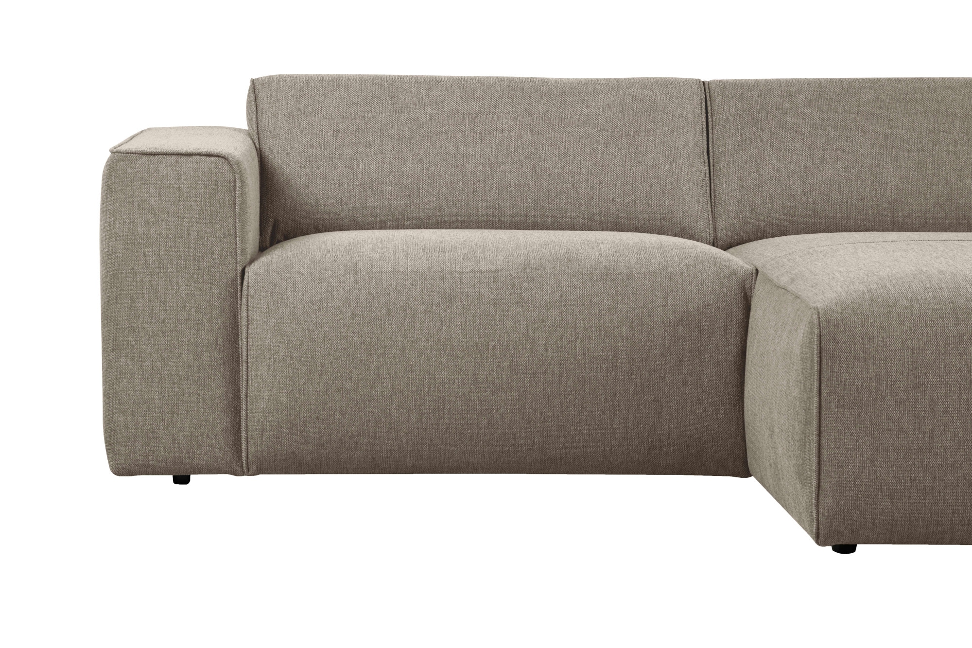 andas Ecksofa »Noord mit Kedernaht, Breite 234 cm«, mit Kedernaht, Breite 234 cm, Cord, Struktur, Webstoff