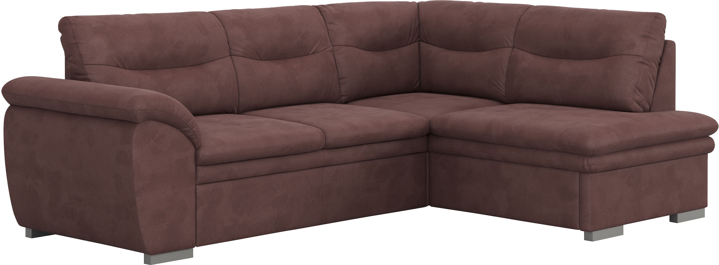 COTTA Ecksofa »Leandra L-Form«, wahlweise mit Bettfunktion & Bettkasten