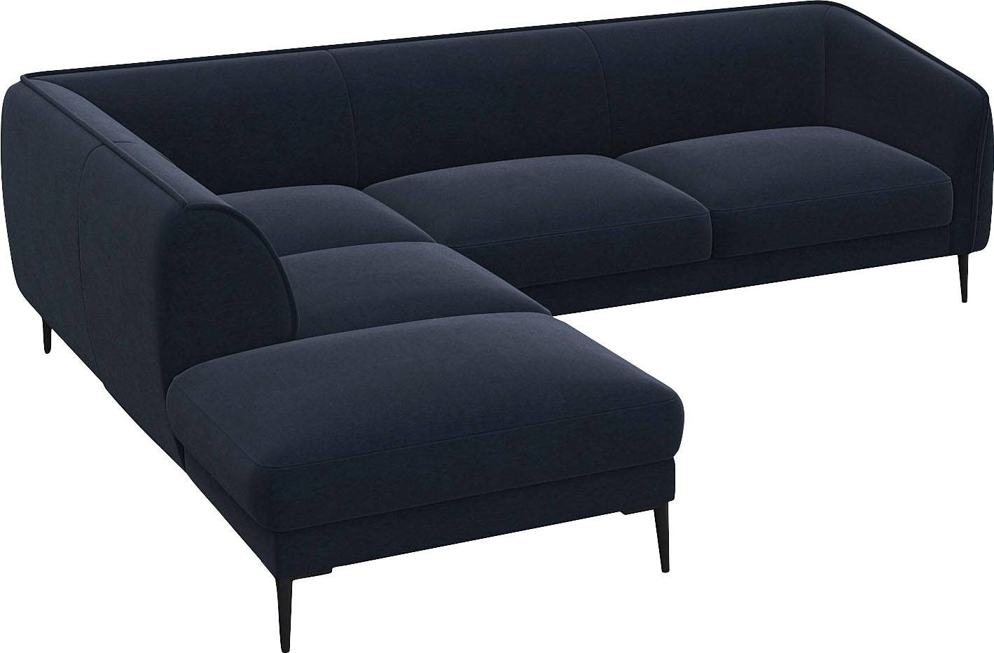 FLEXLUX Ecksofa »Belle Designsofa, L-Form, B/T 268/209 cm«, Skandinavisches Design, In hochwertiger Verarbeitung