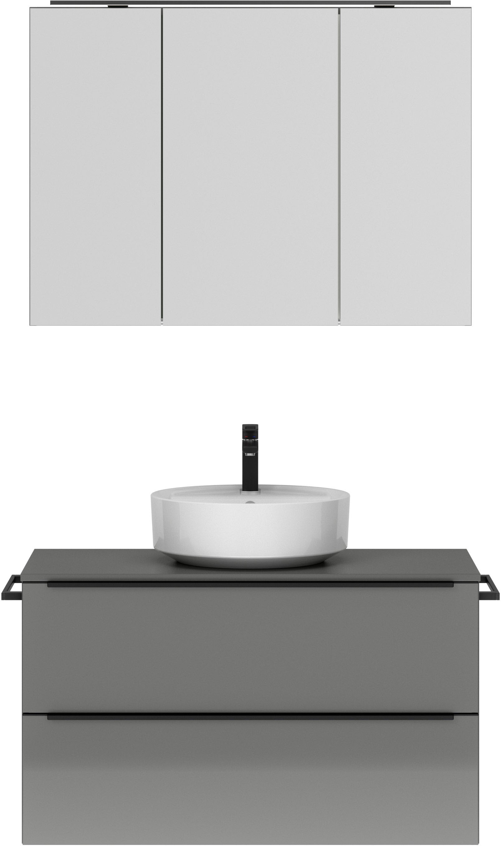 nobilia® Badmöbel-Set »Alvene«, (2 St., vormontiert, mit Soft-Close), inkl. günstig online kaufen