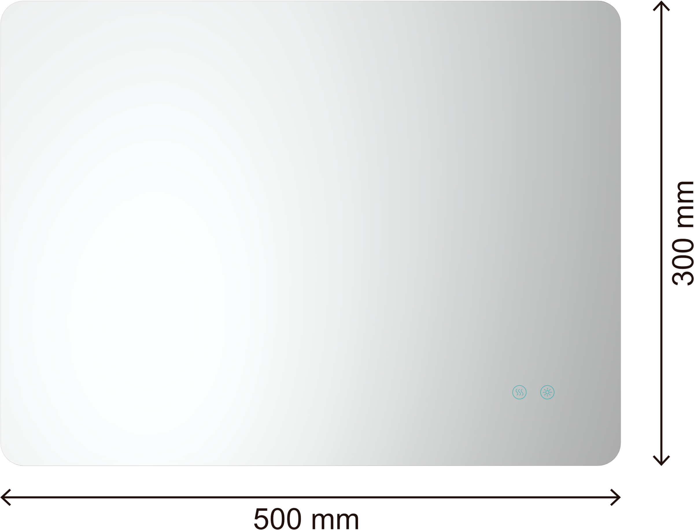 welltime LED-Lichtspiegel »Toledo rund, Spiegel mit LED Beleuchtung, Badspiegel«, mit Anti-Fog Beschichtung